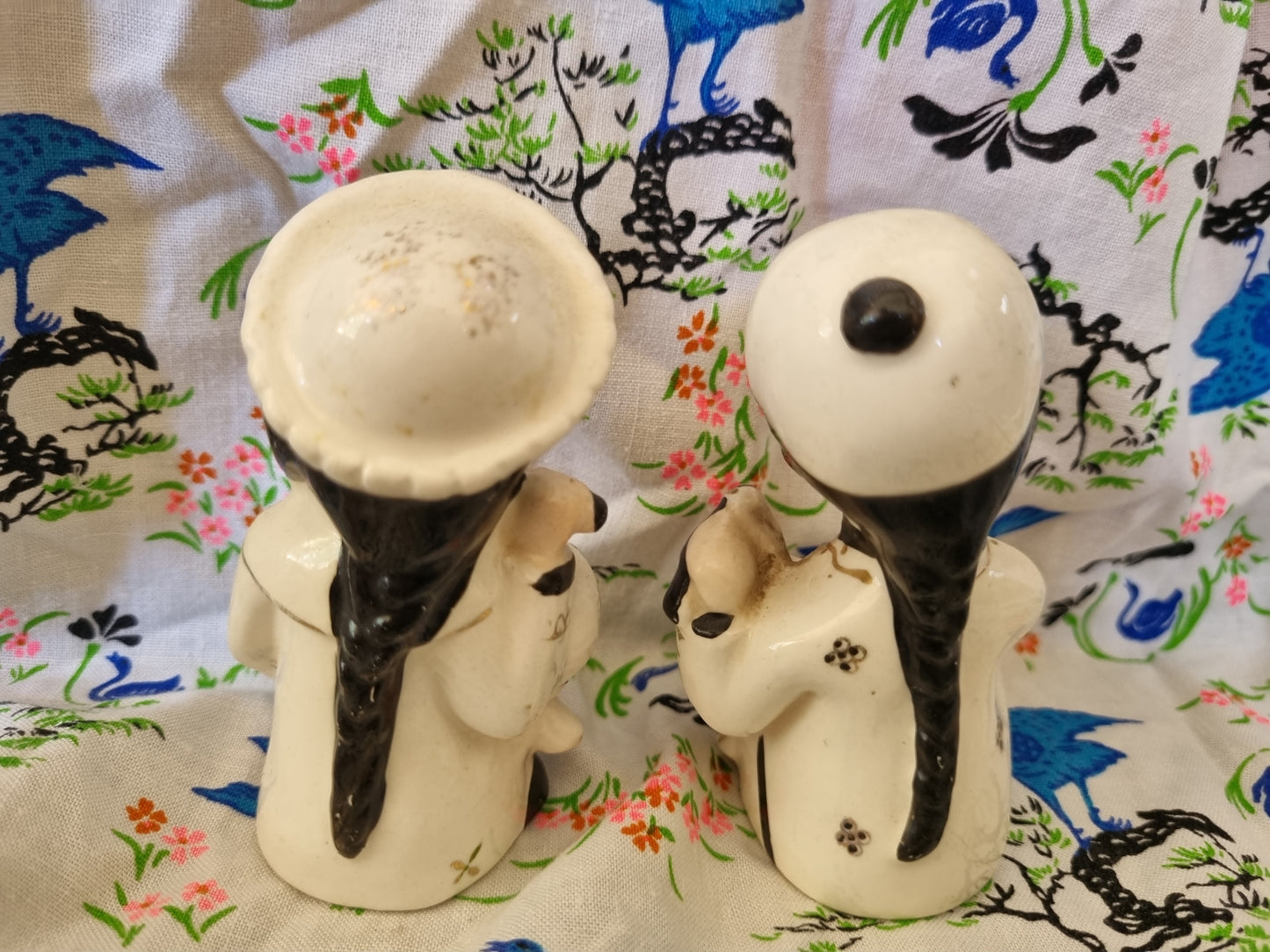 Vintage Ornaments Chinese Girl and Boy