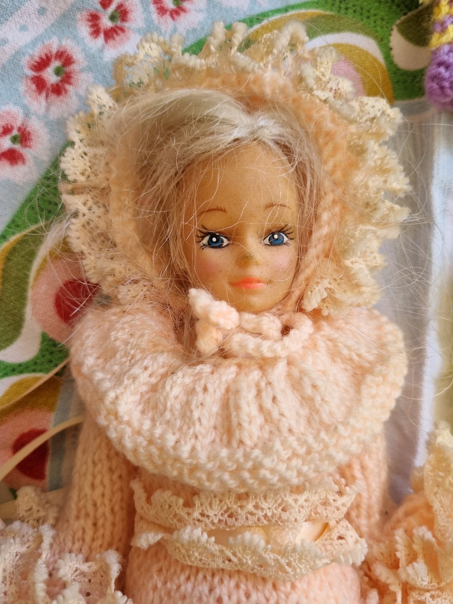 Fashion Doll with Knitted & Crocheted Clothes