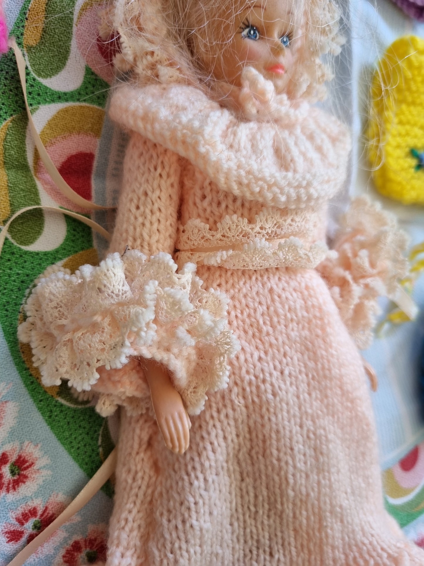 Fashion Doll with Knitted & Crocheted Clothes