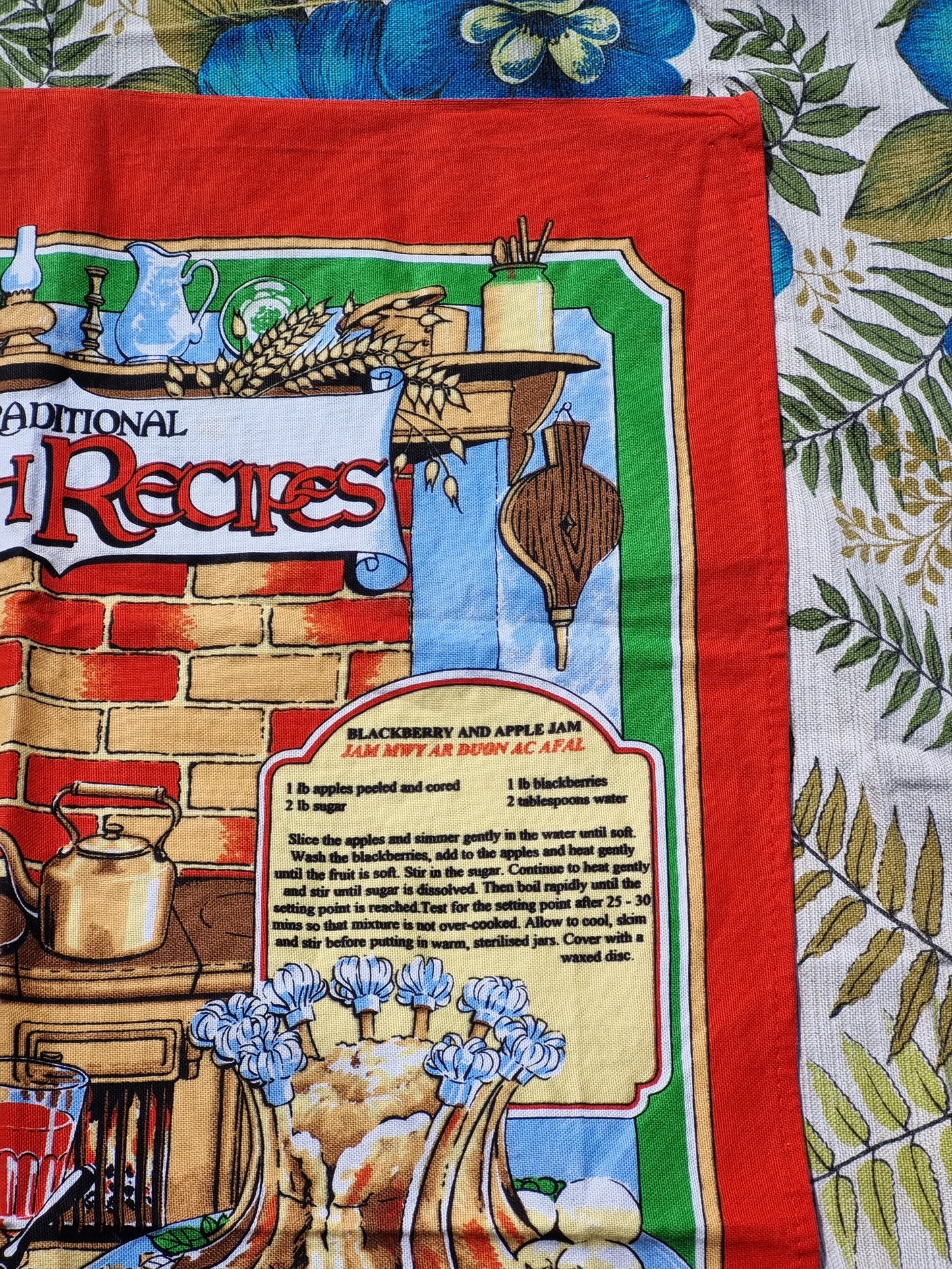 Welsh Recipes Tea Towel