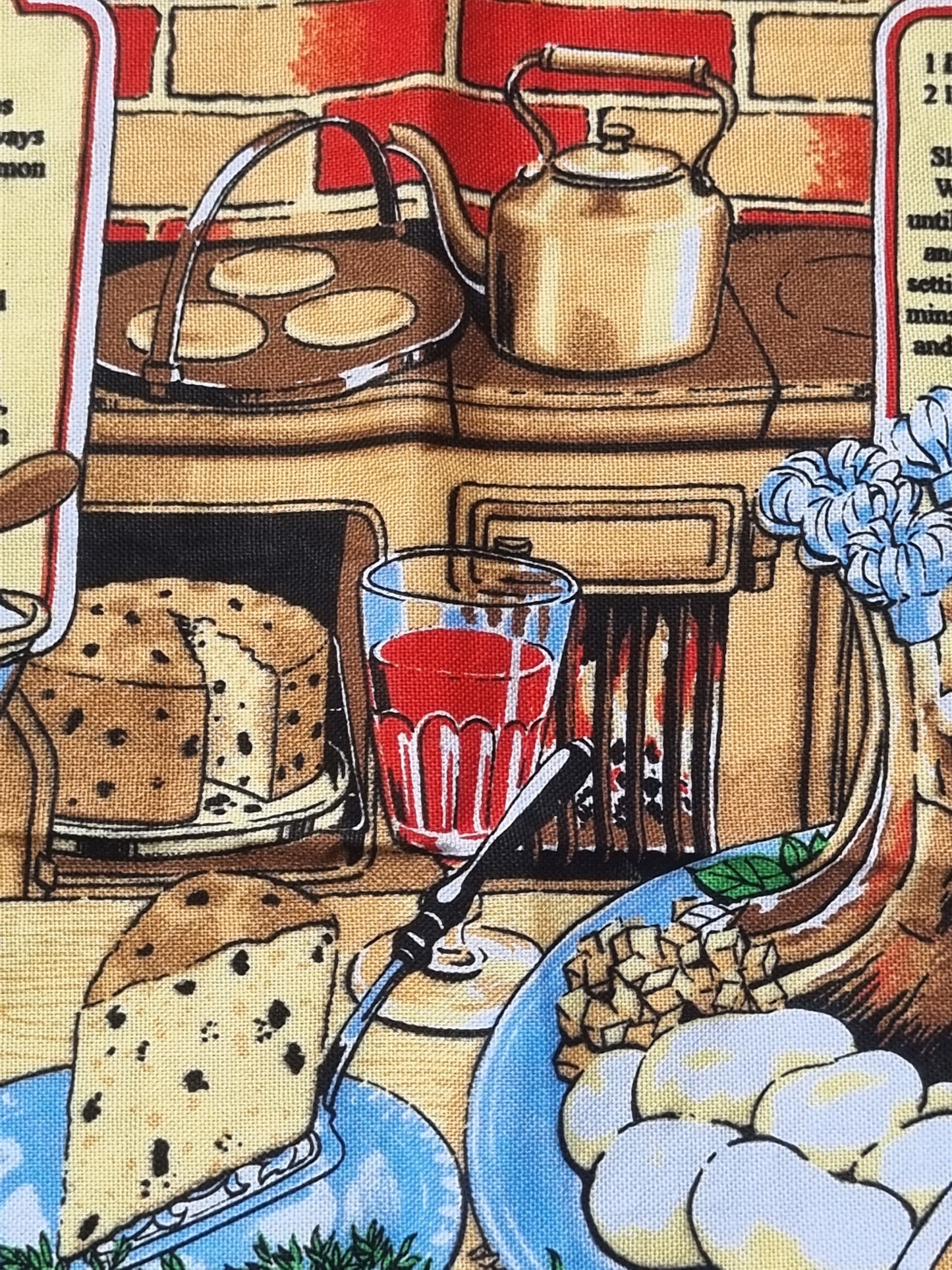 Welsh Recipes Tea Towel
