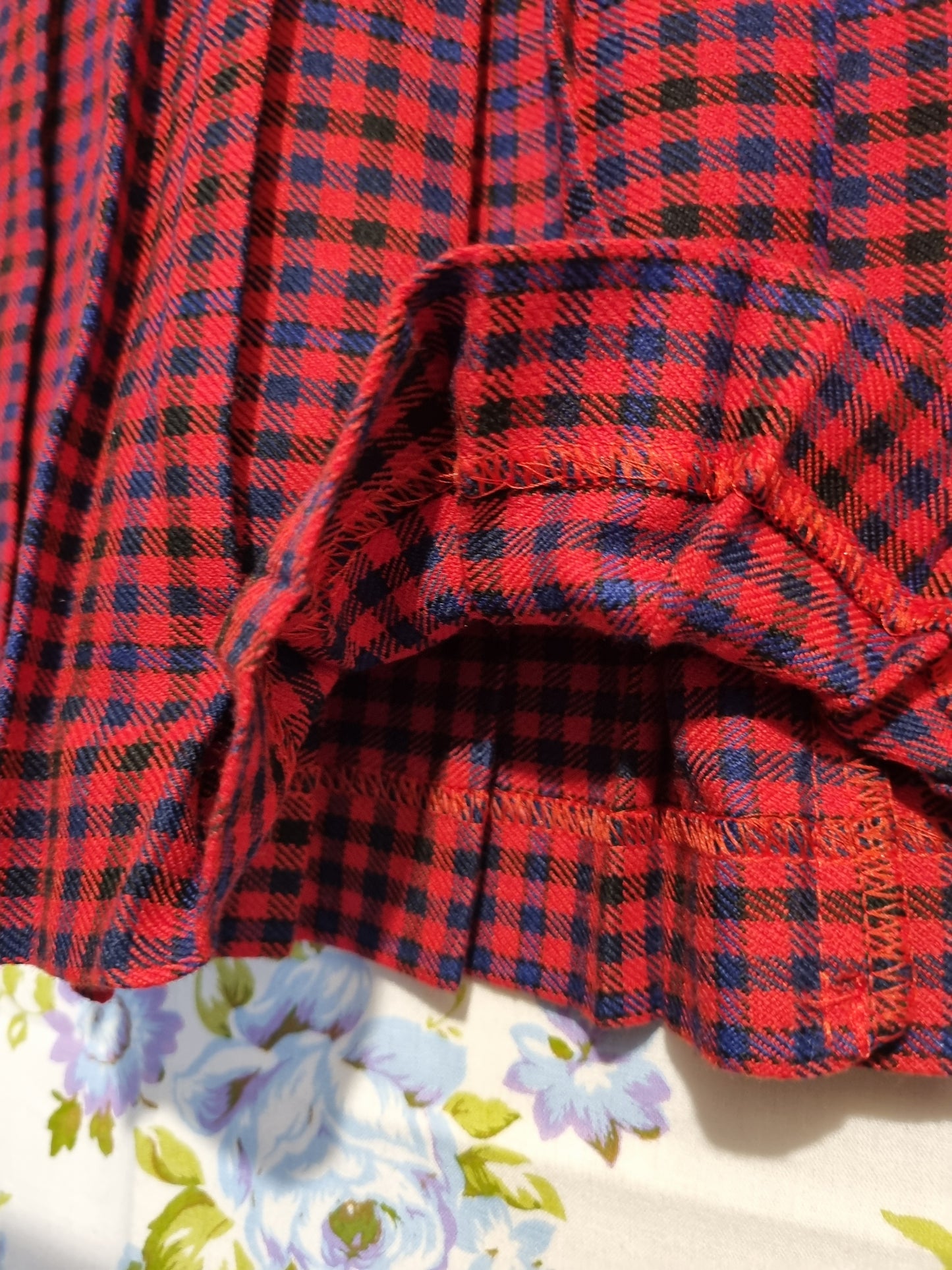 Pleated Plaid Skirt (10-14)