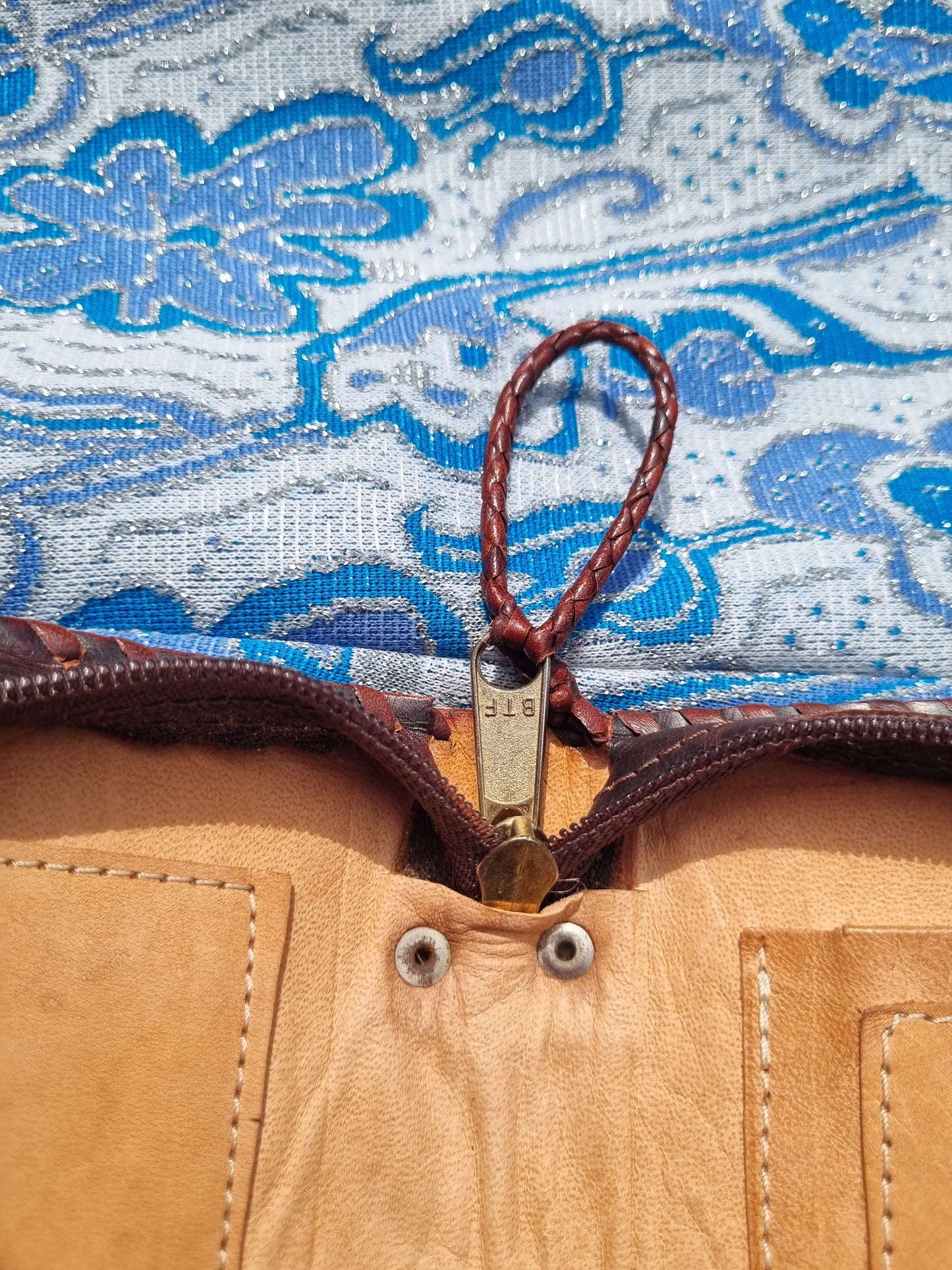 Vintage Tooled-Leather Clutch/Case