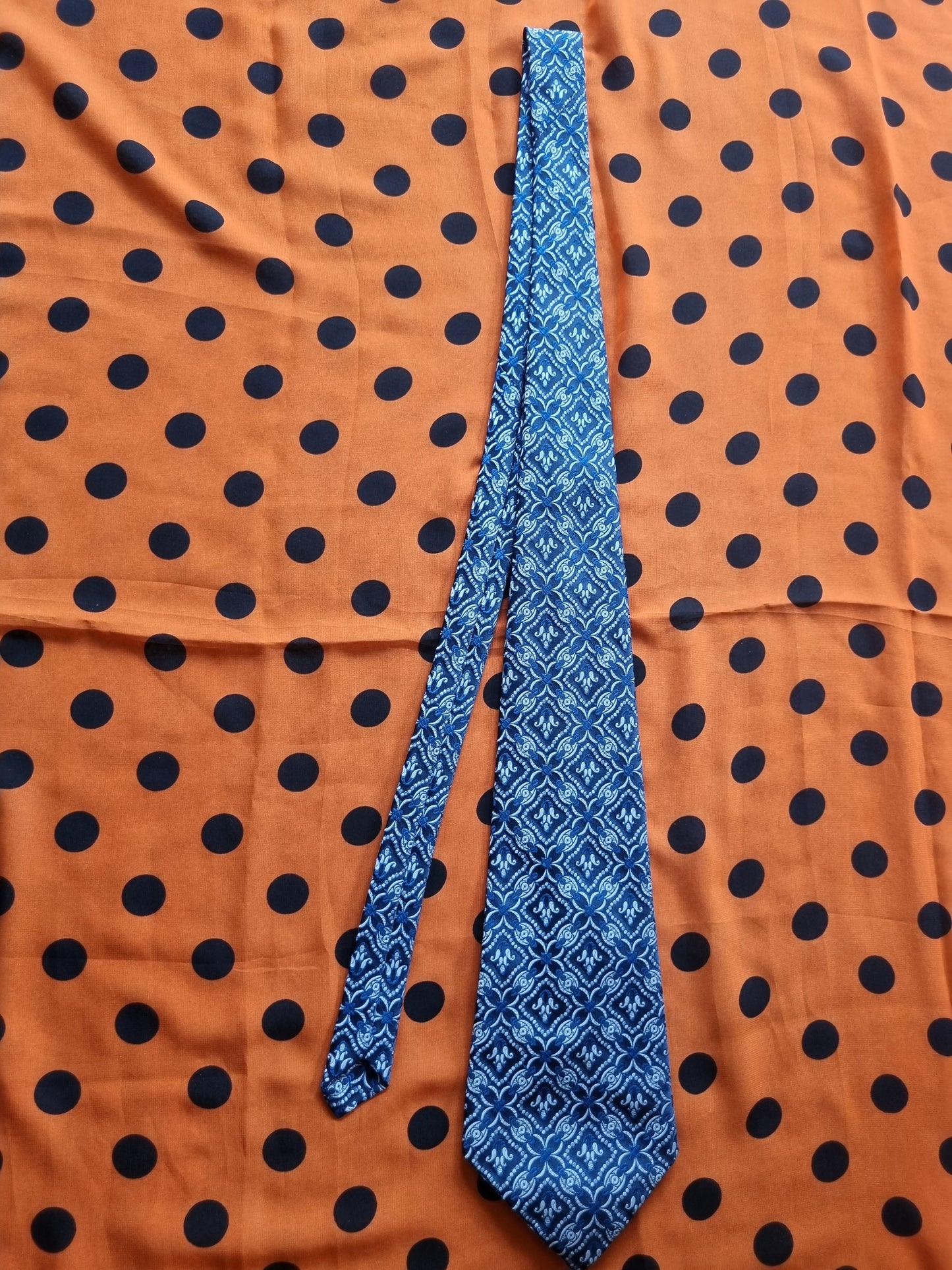 Vintage John Webster Tie - Blue Pattern