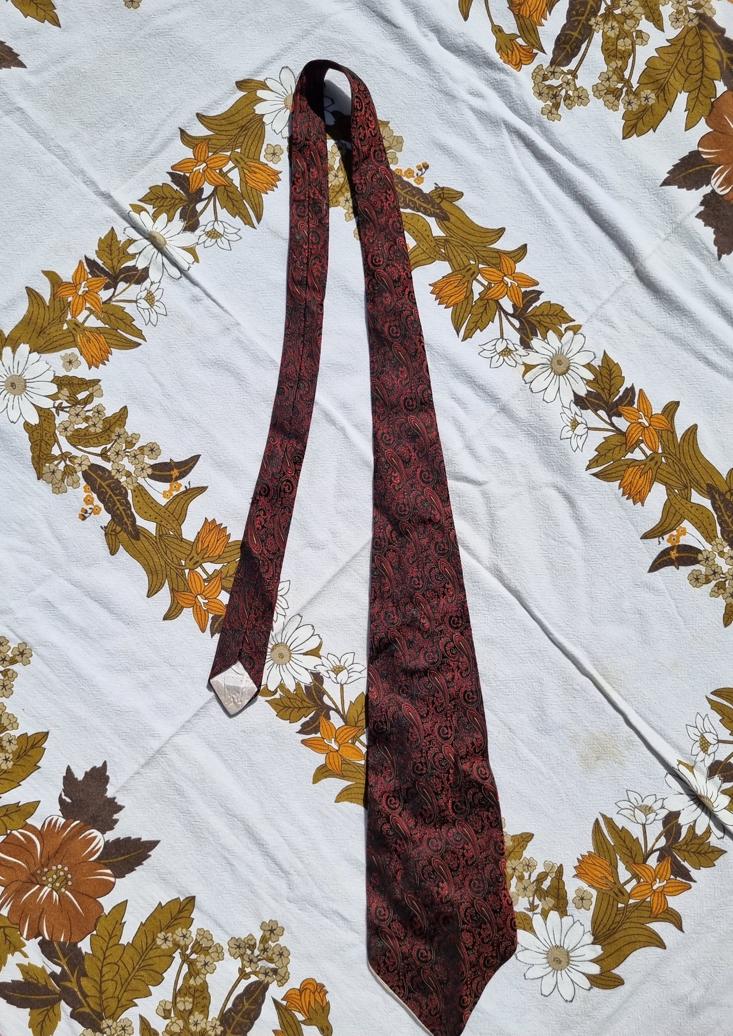 Paisley 'John Webster' Tie (With Red)