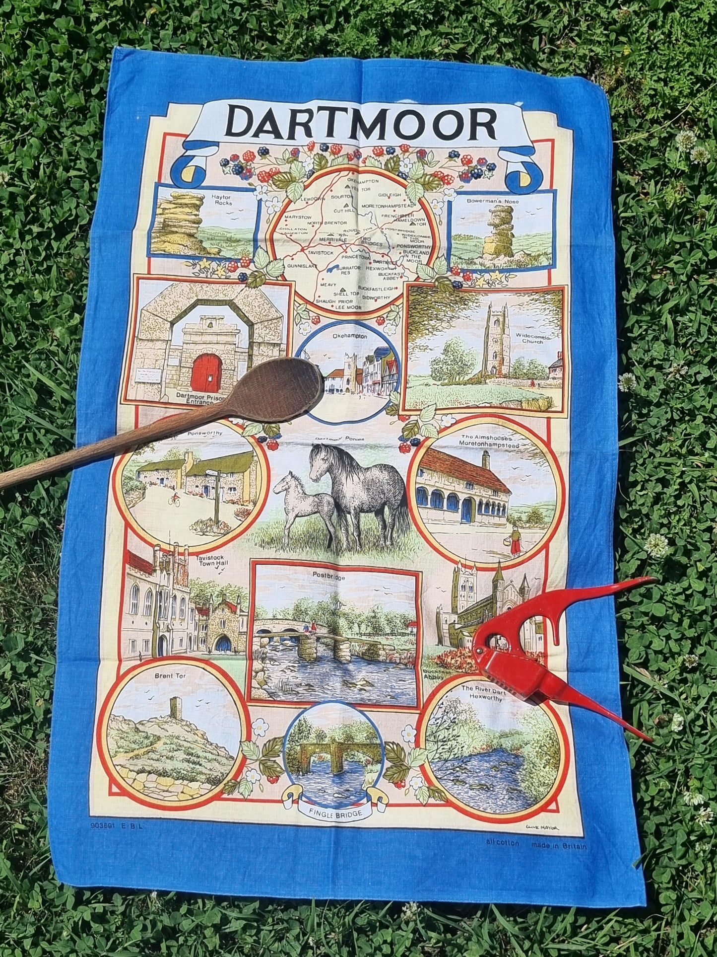 Vintage Teatowel - Dartmoor