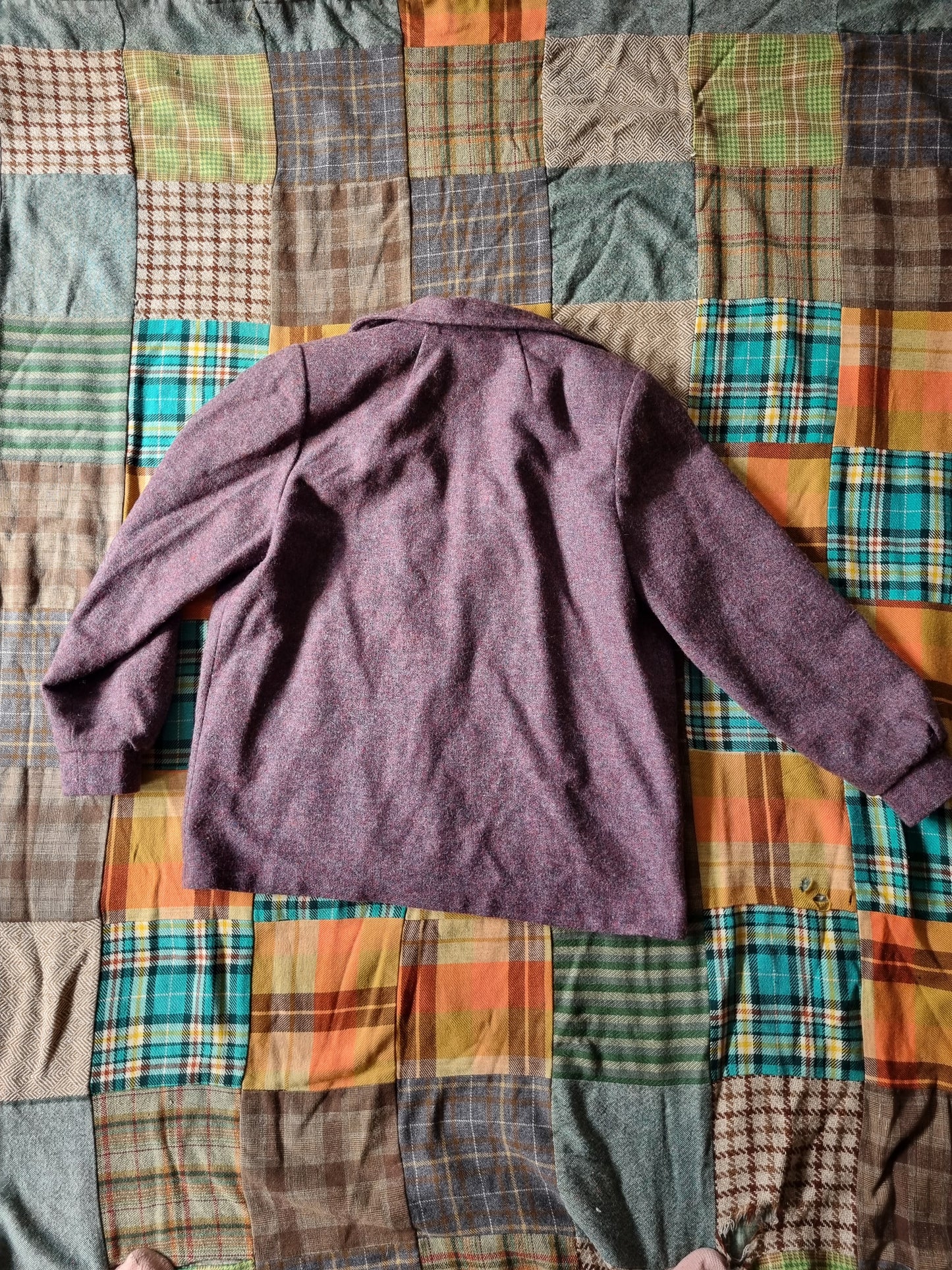 Purple Wool Women's Blazer