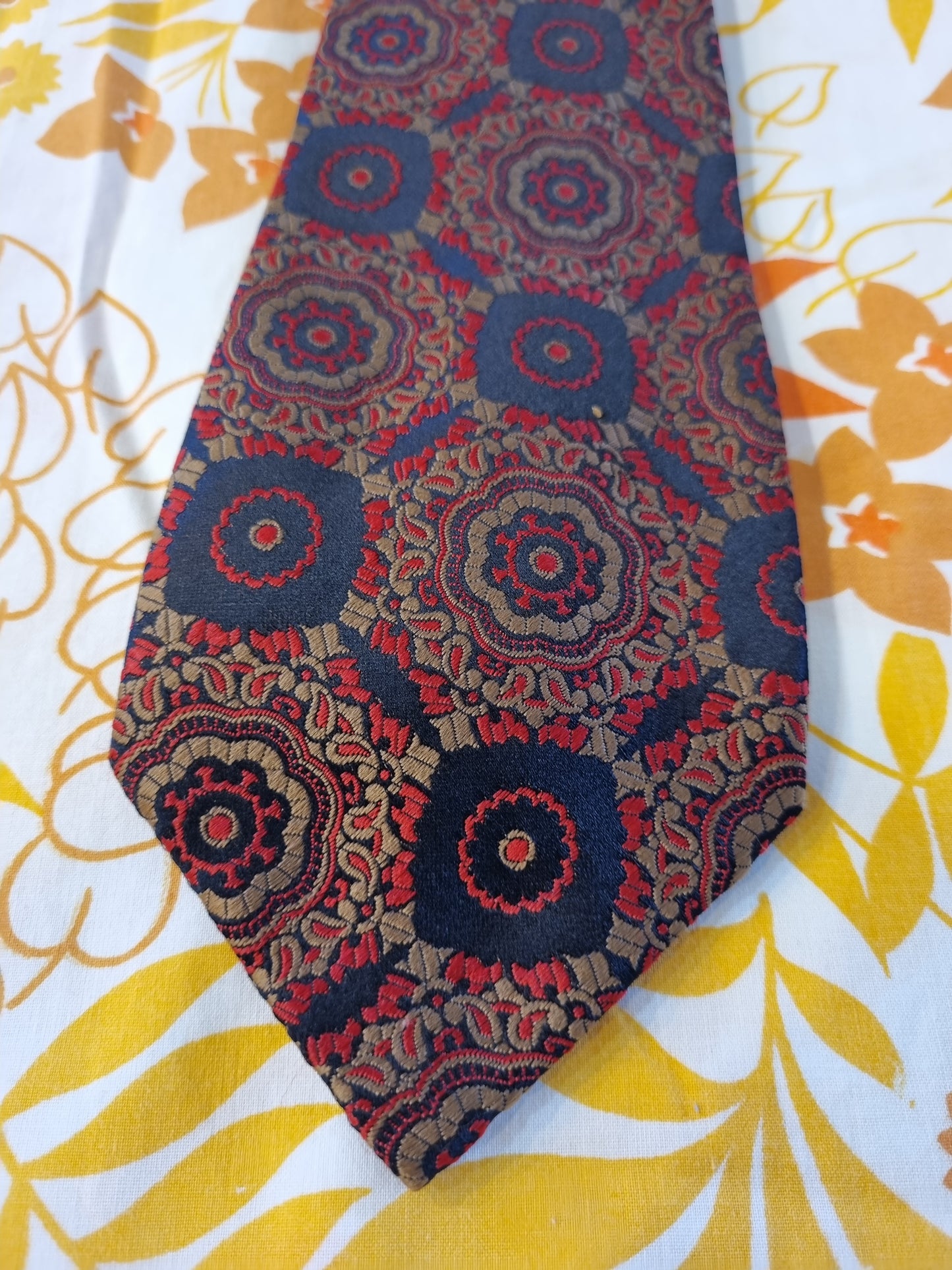 Vintage Tie - Klipper - Red, Black, Bronze