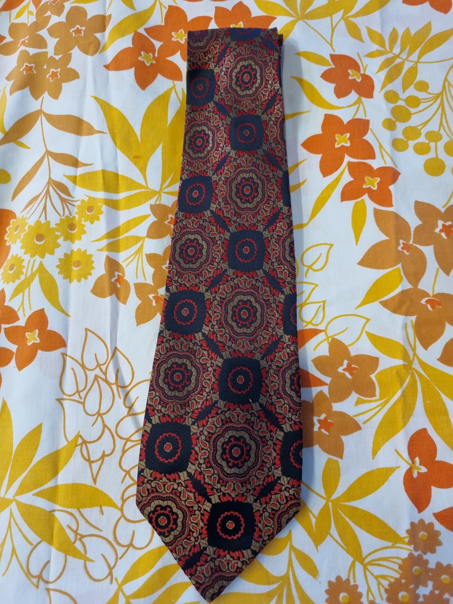 Vintage Tie - Klipper - Red, Black, Bronze