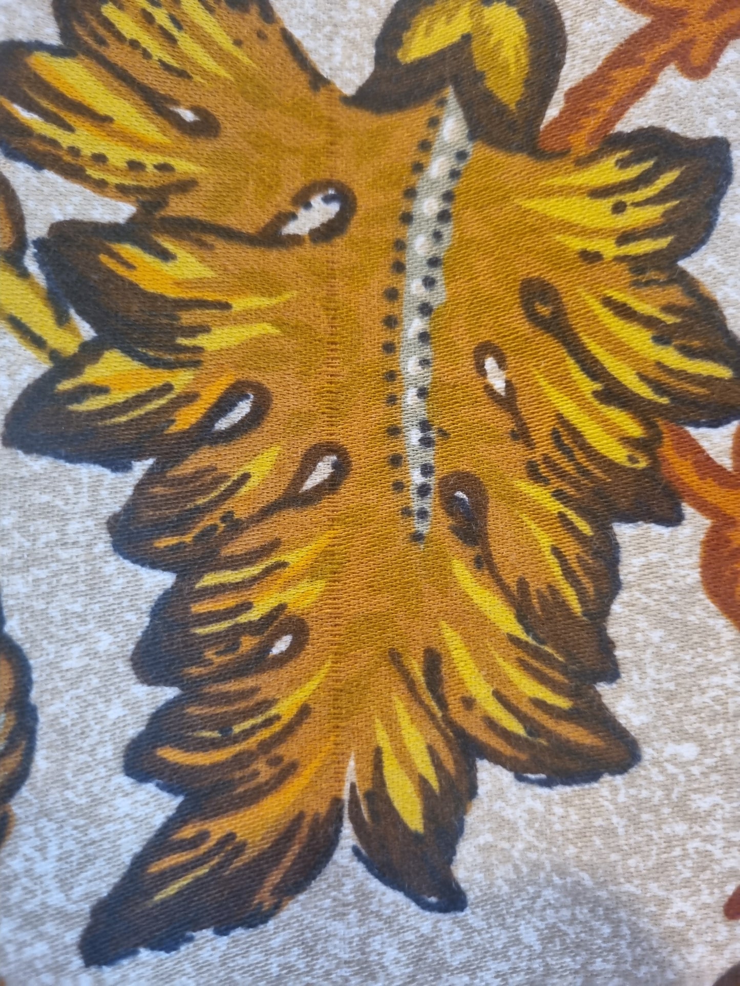Homemade Dress (New) - Vintage Orange and Brown Floral