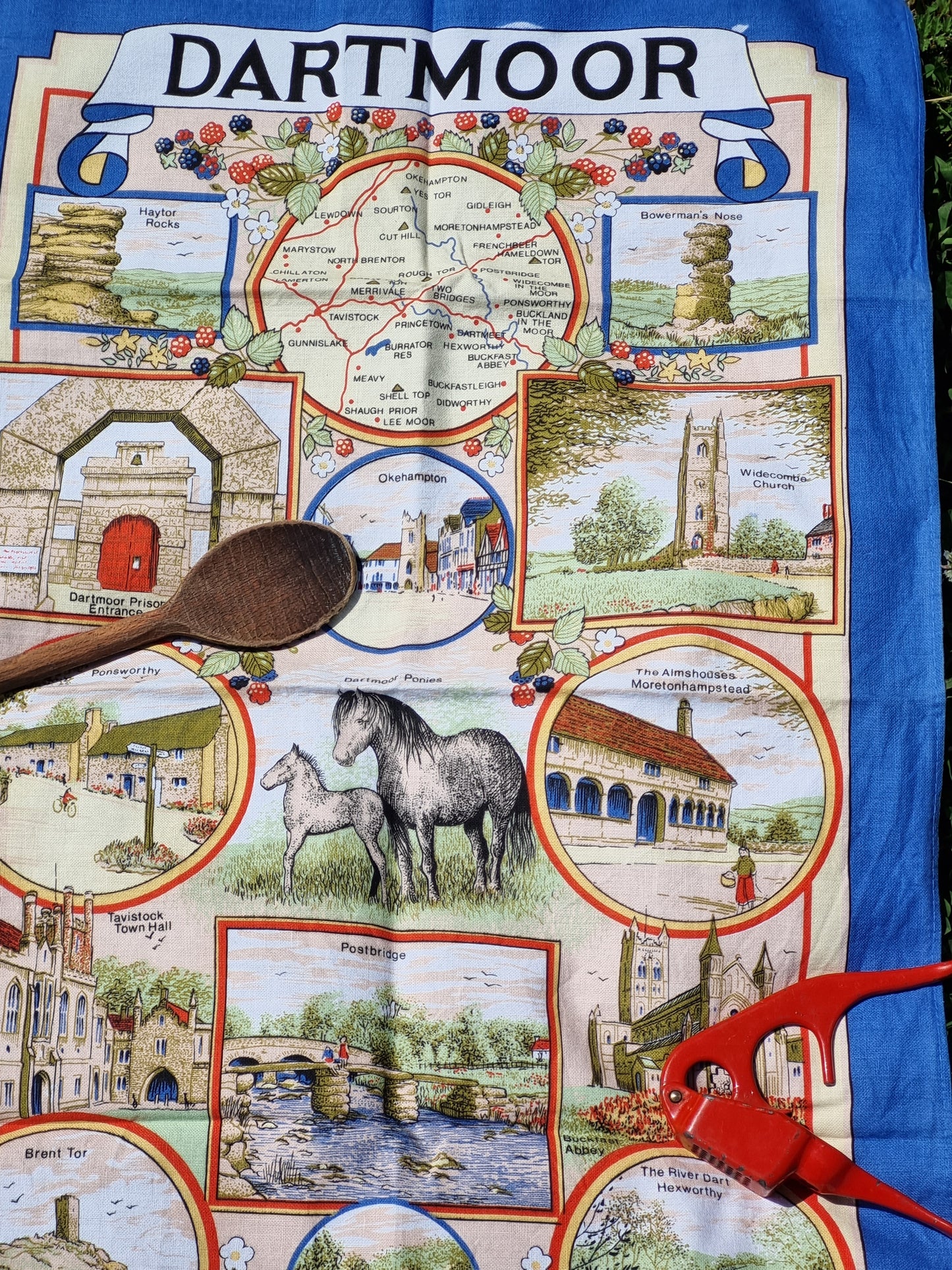 Vintage Teatowel - Dartmoor