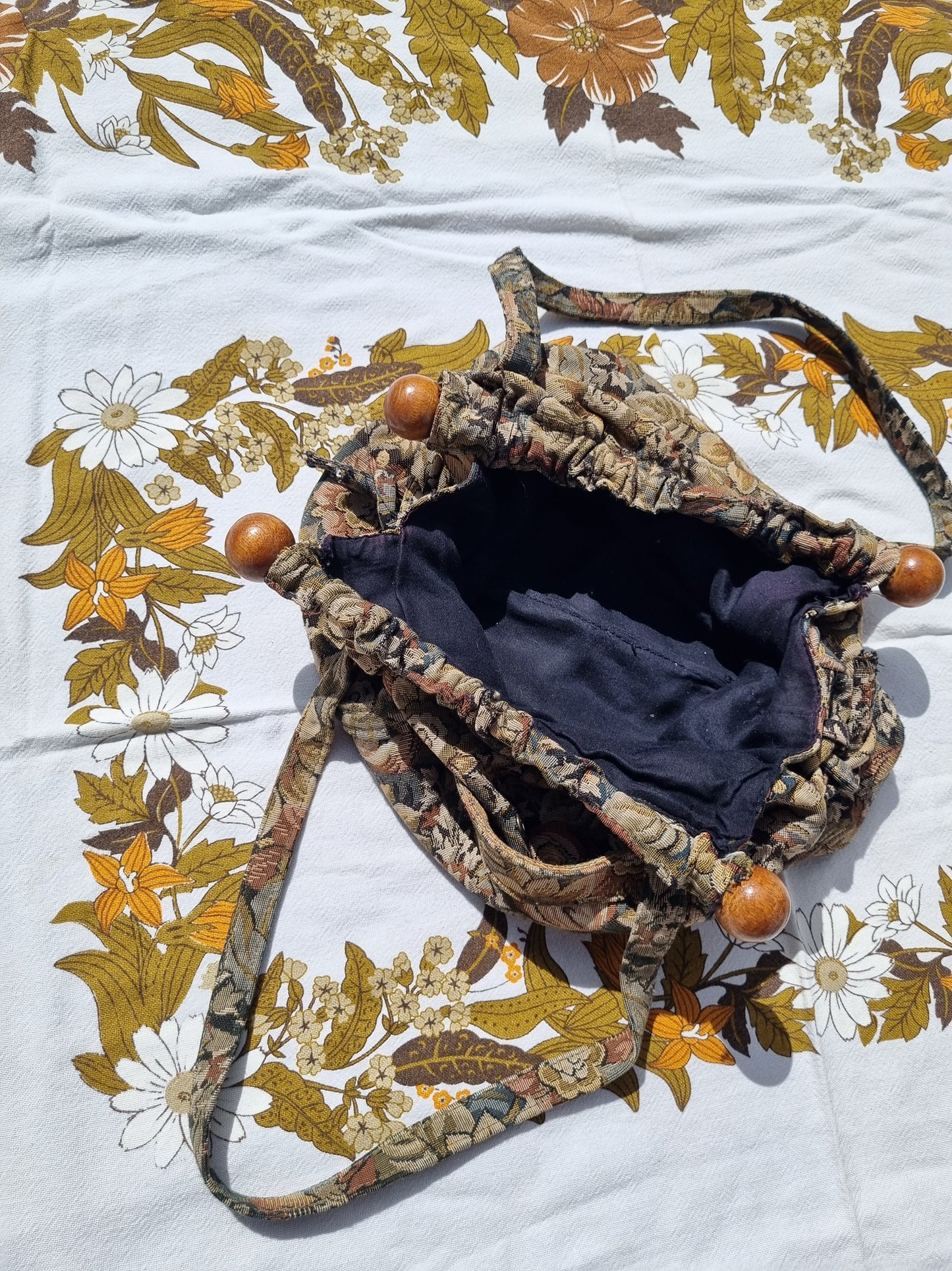 Tapestry Fabric Handbag