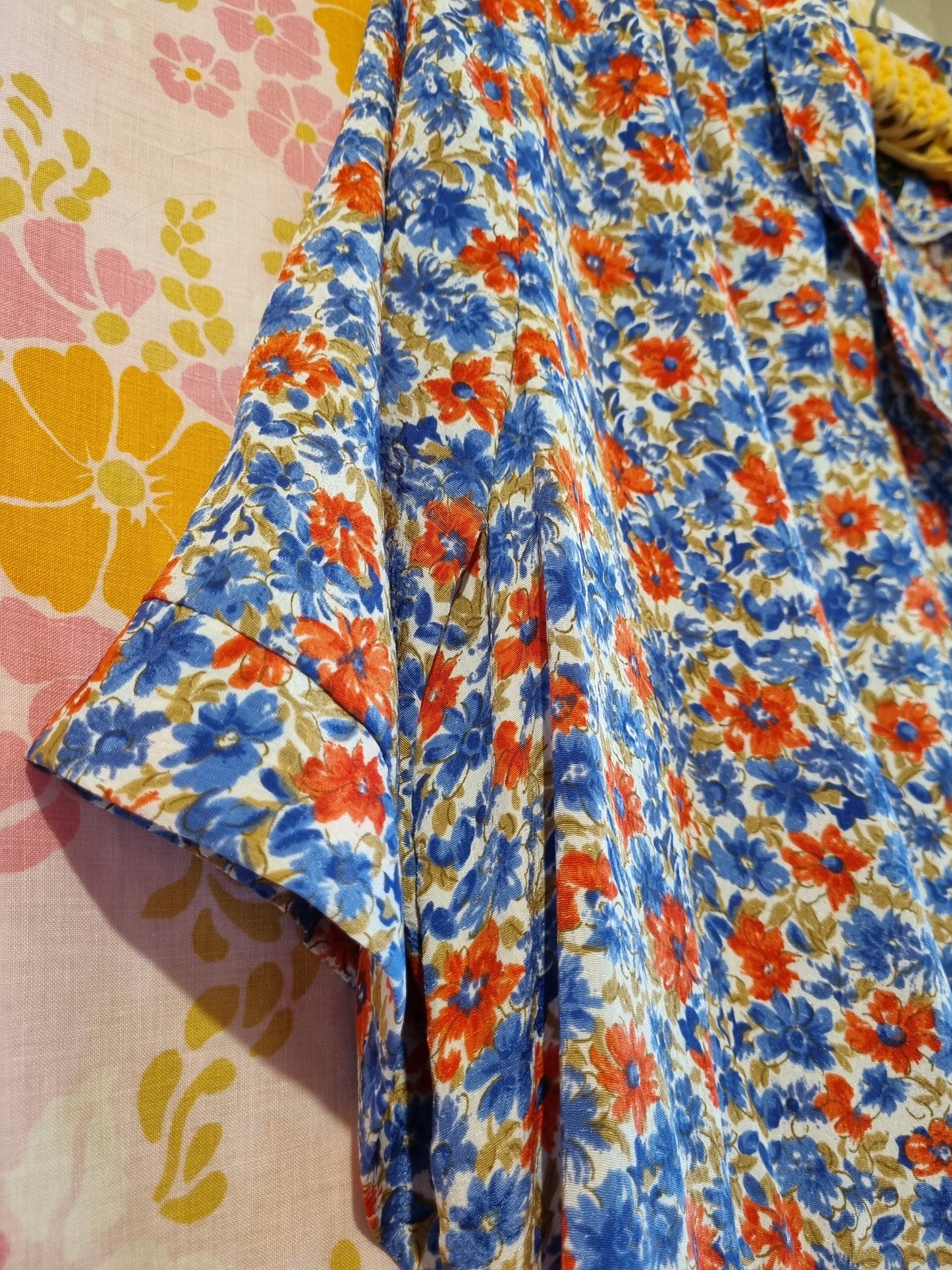 "KA'SAGE" 1980s Floral Dress (XL)