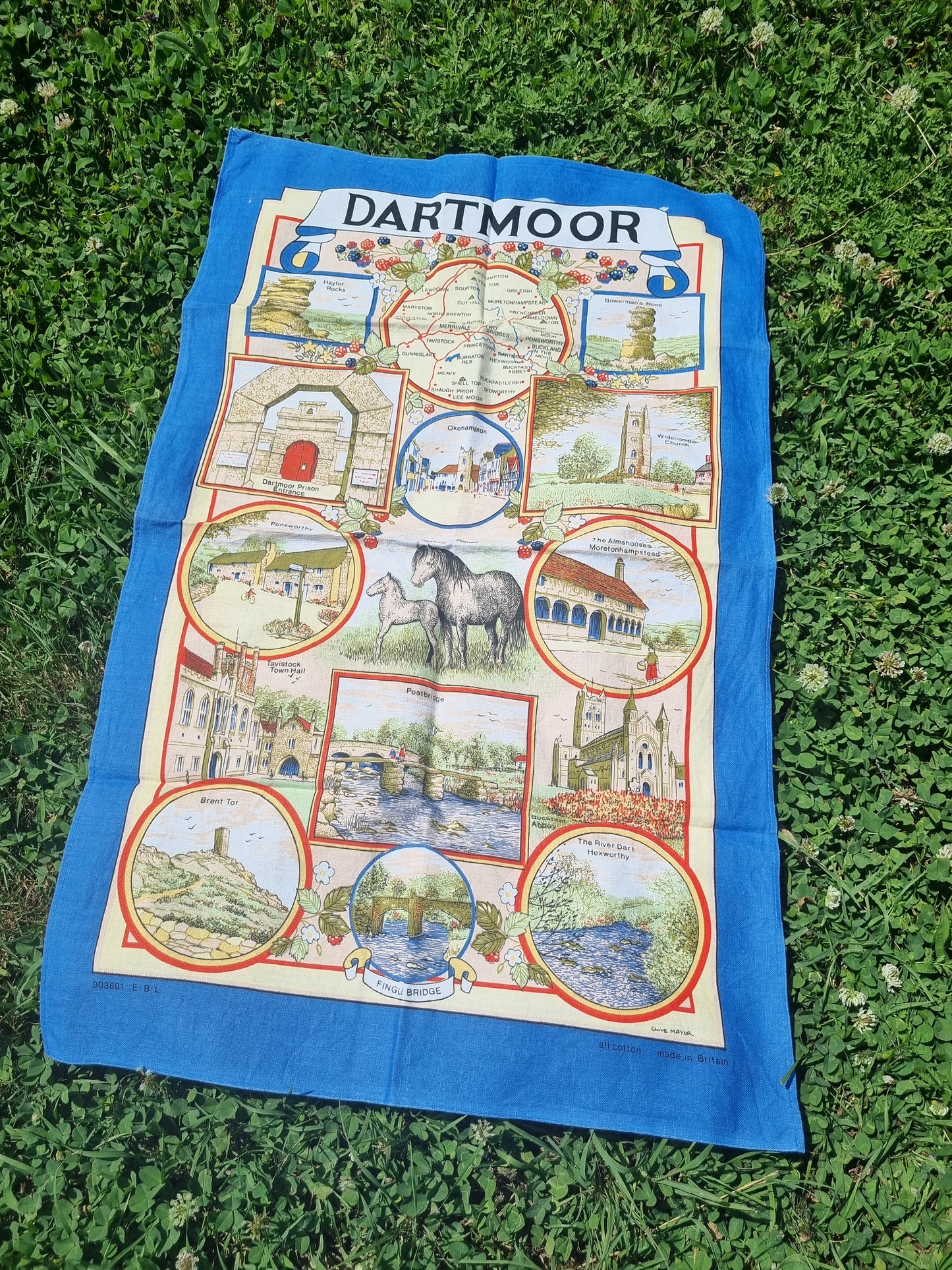 Vintage Teatowel - Dartmoor