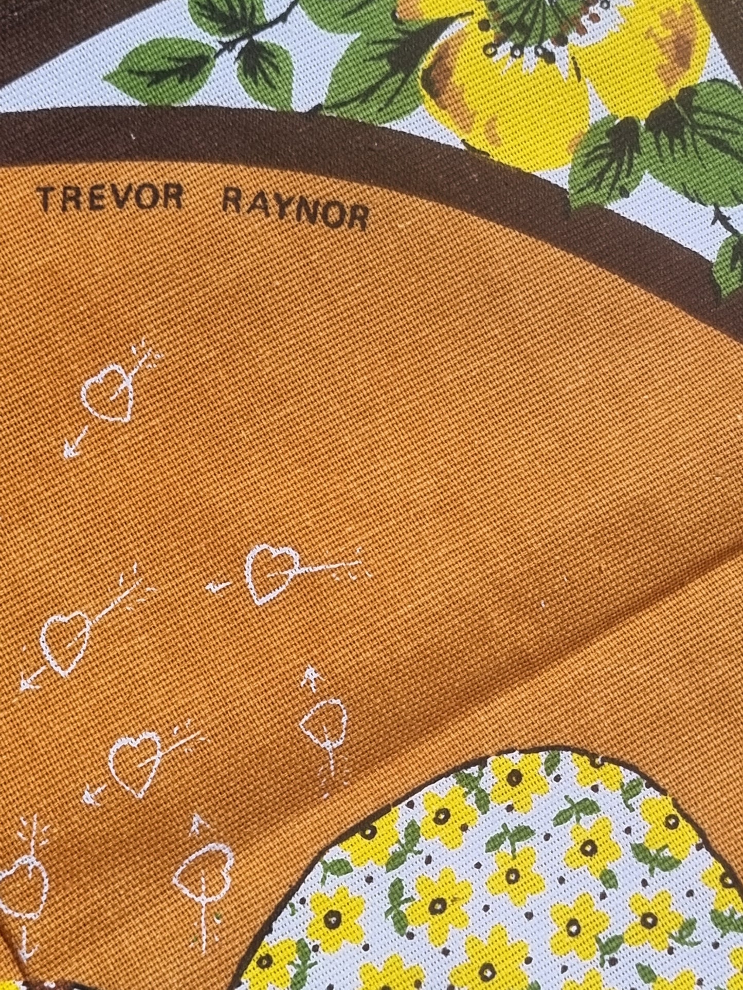 Vintage Teatowel - 'Hobbie' Style Illustration