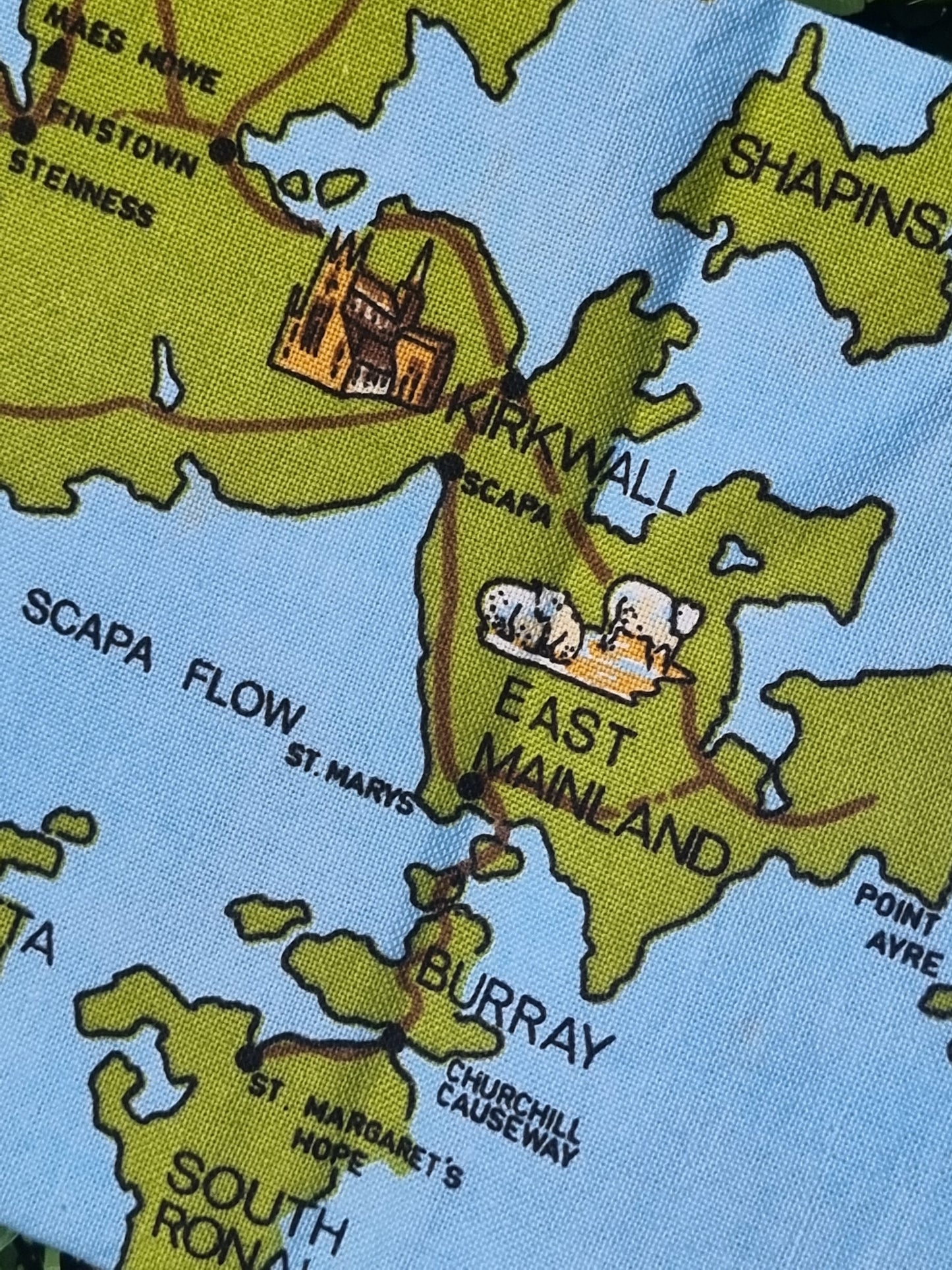 Vintage Teatowel - Orkney Islands