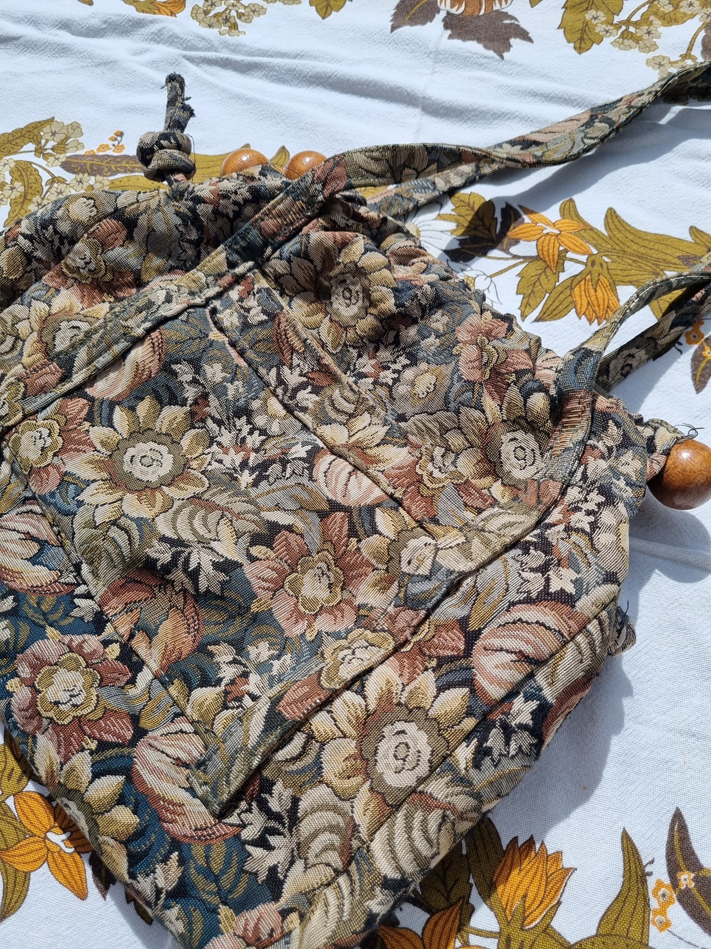 Tapestry Fabric Handbag