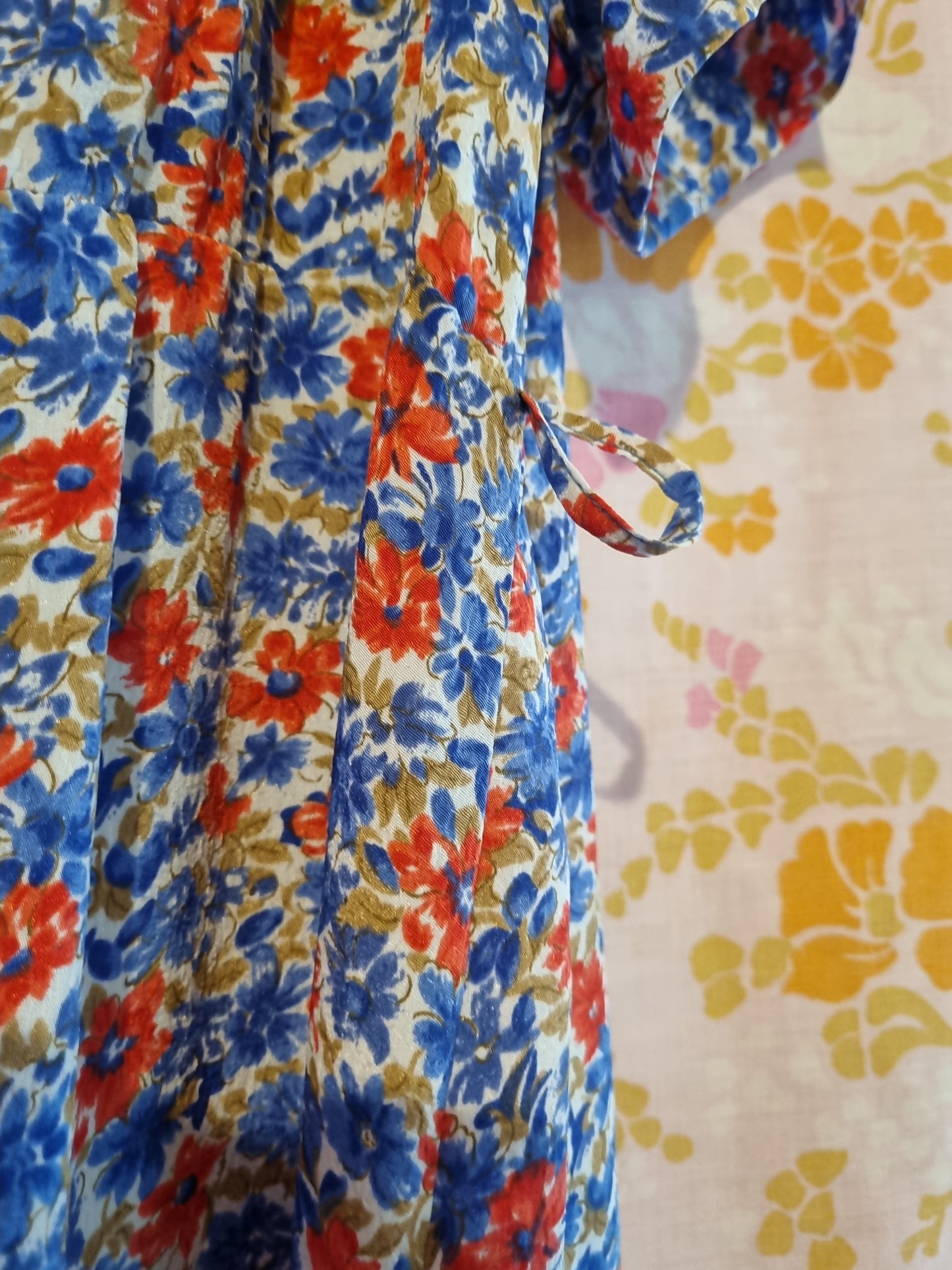 "KA'SAGE" 1980s Floral Dress (XL)