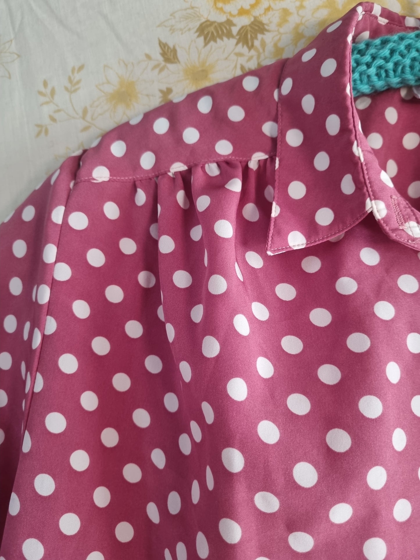 '80s Does '40s Polkadot Blouse (10-14)