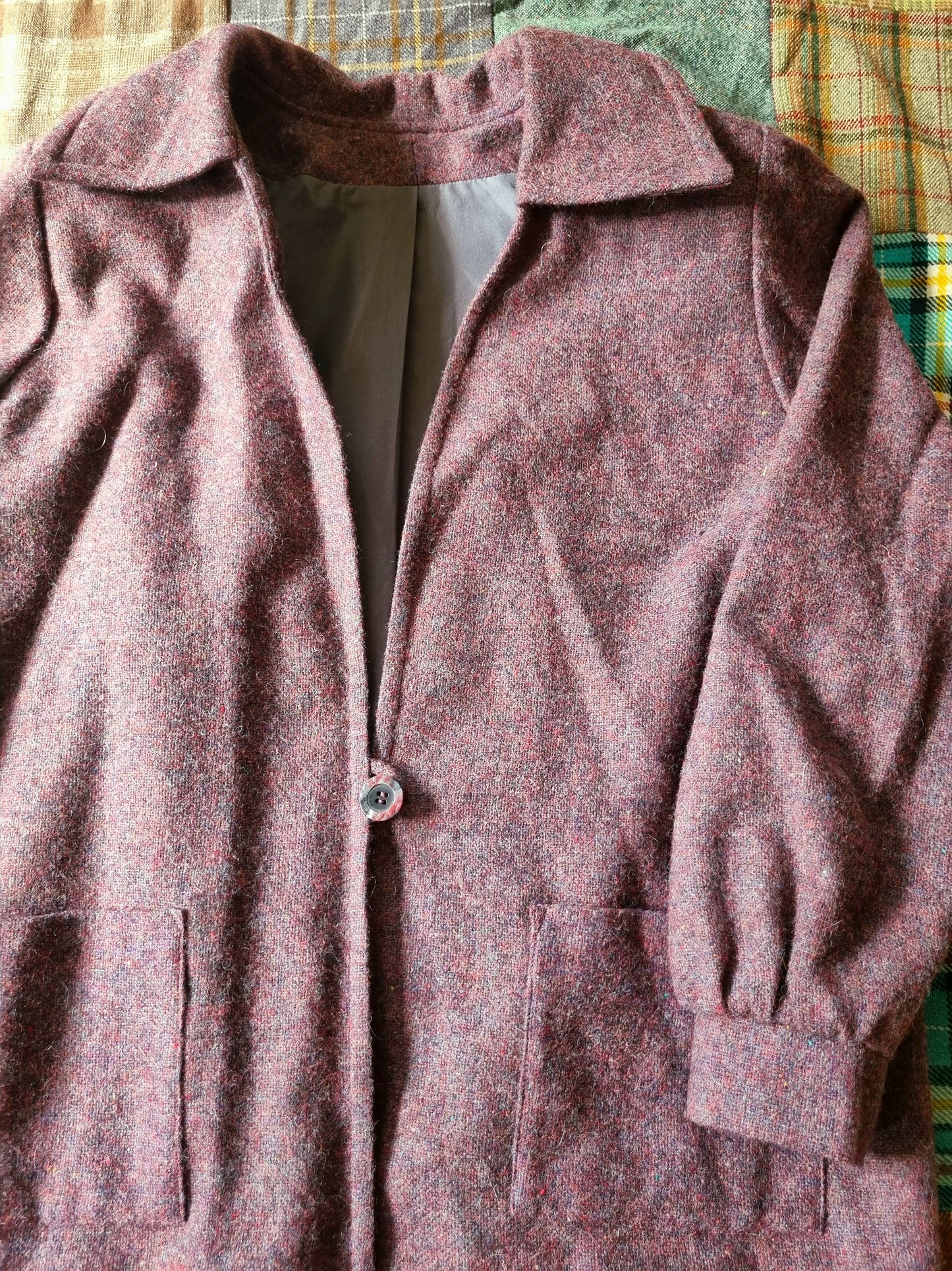 Purple Wool Women's Blazer
