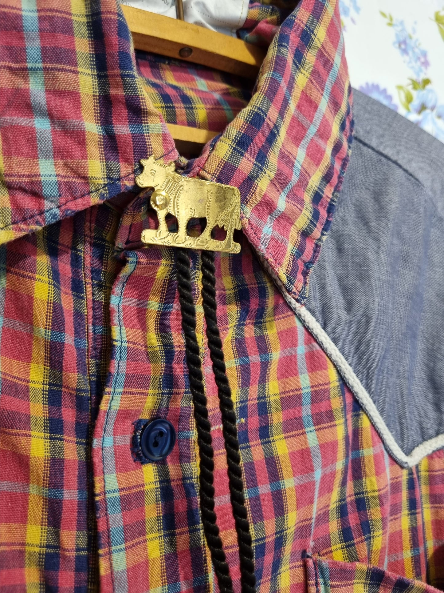 Bolo Tie - Brass Cow