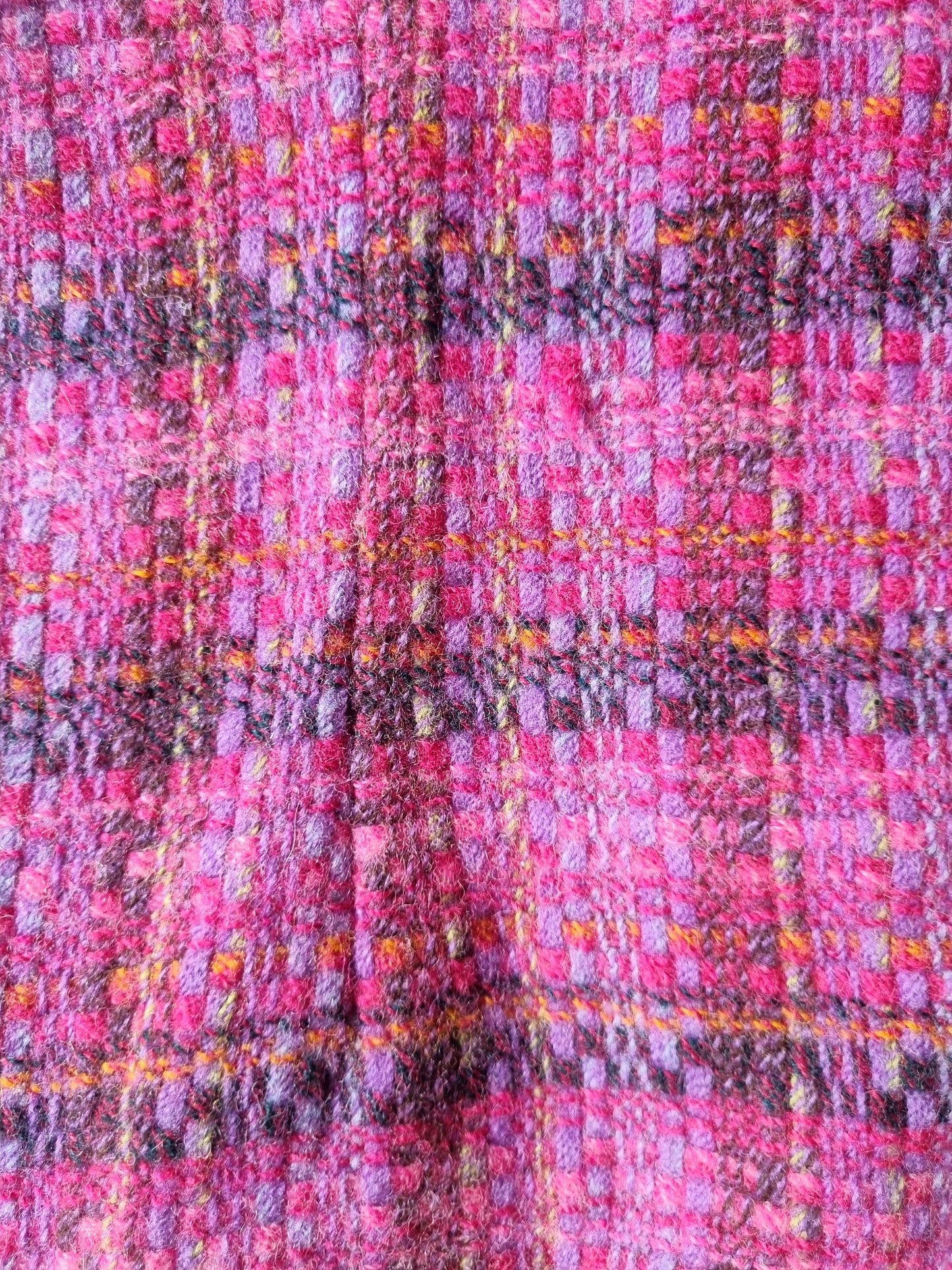 Pink Plaid Vintage Tweed Blazer
