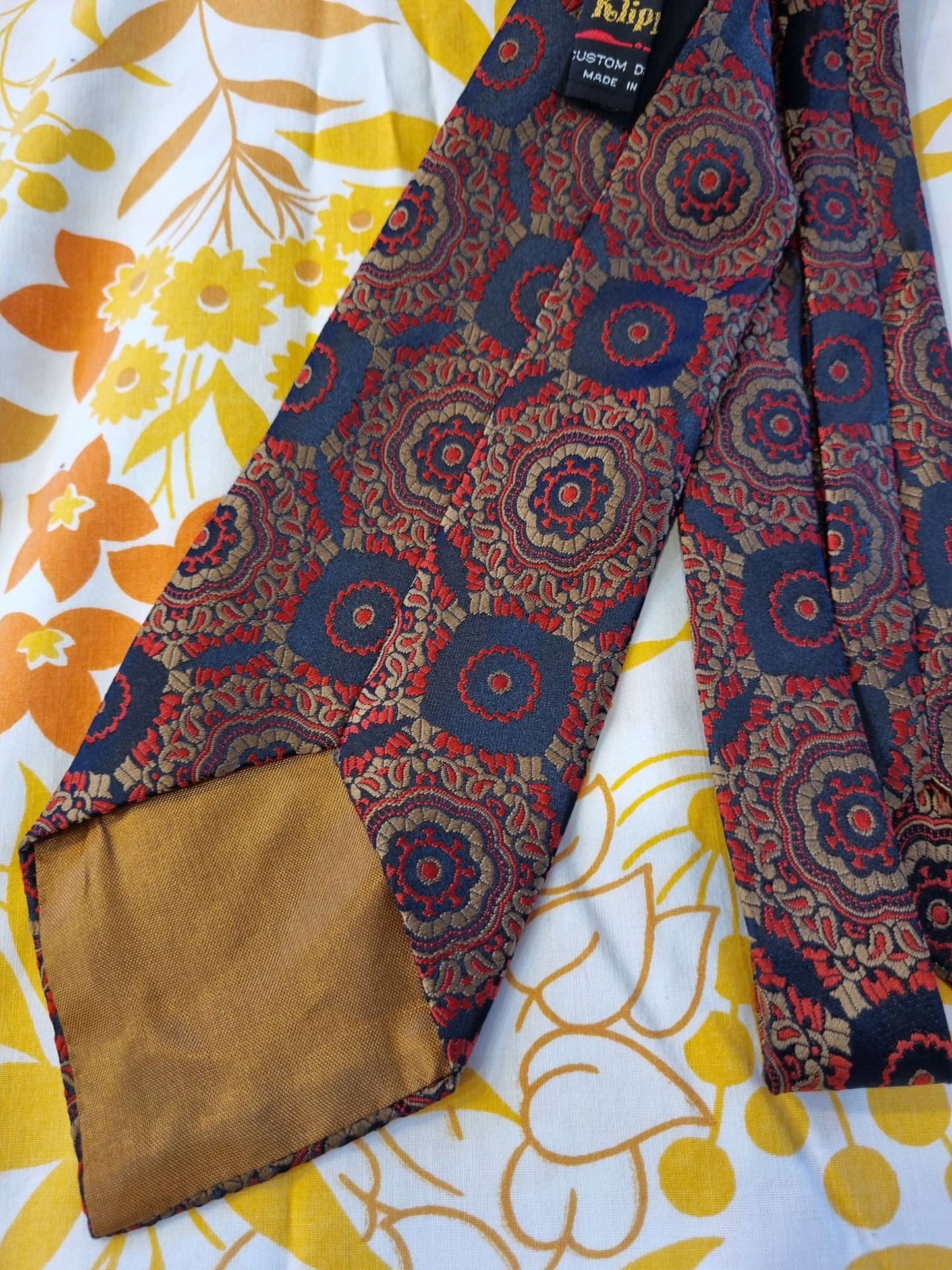 Vintage Tie - Klipper - Red, Black, Bronze