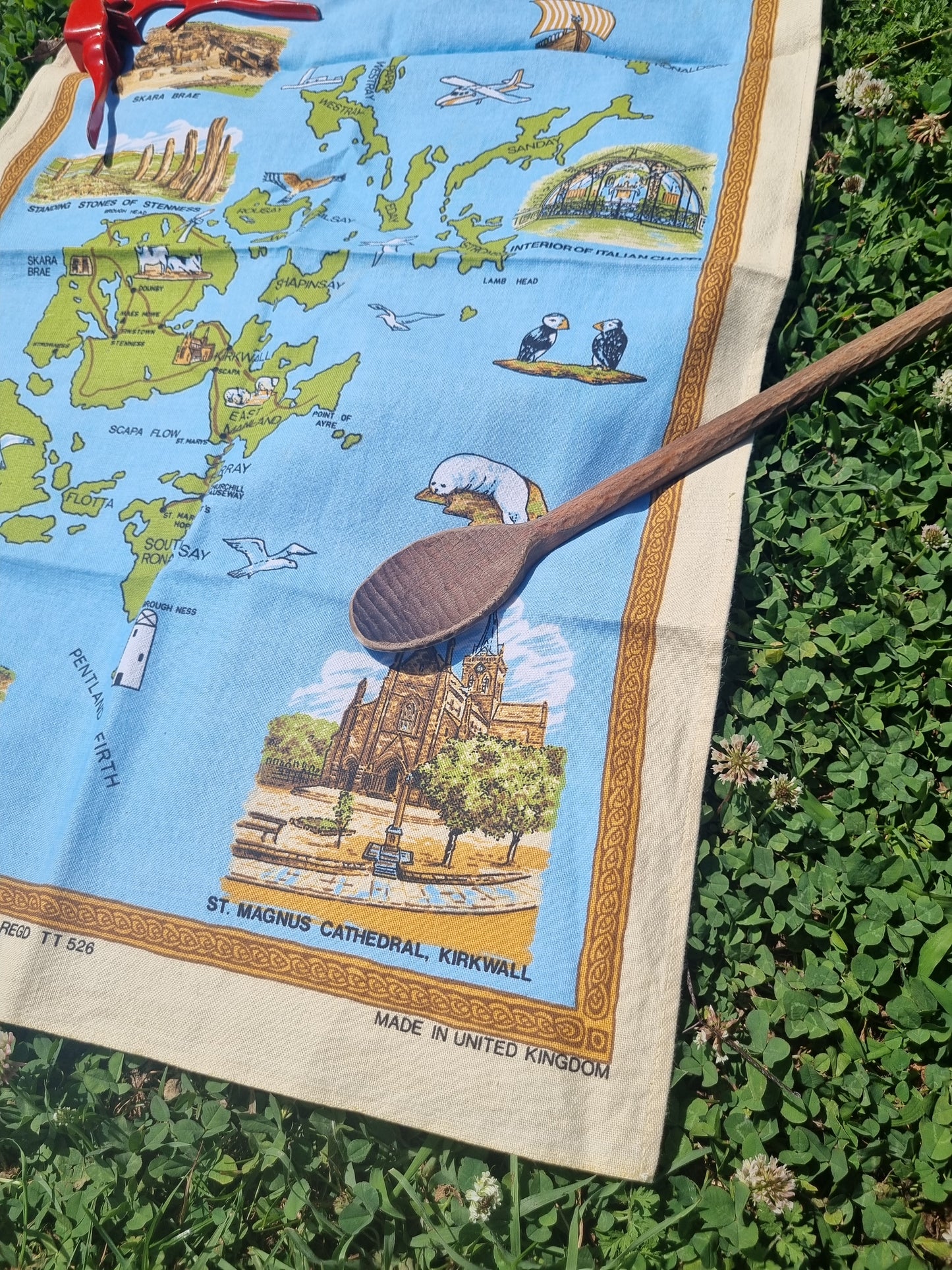 Vintage Teatowel - Orkney Islands