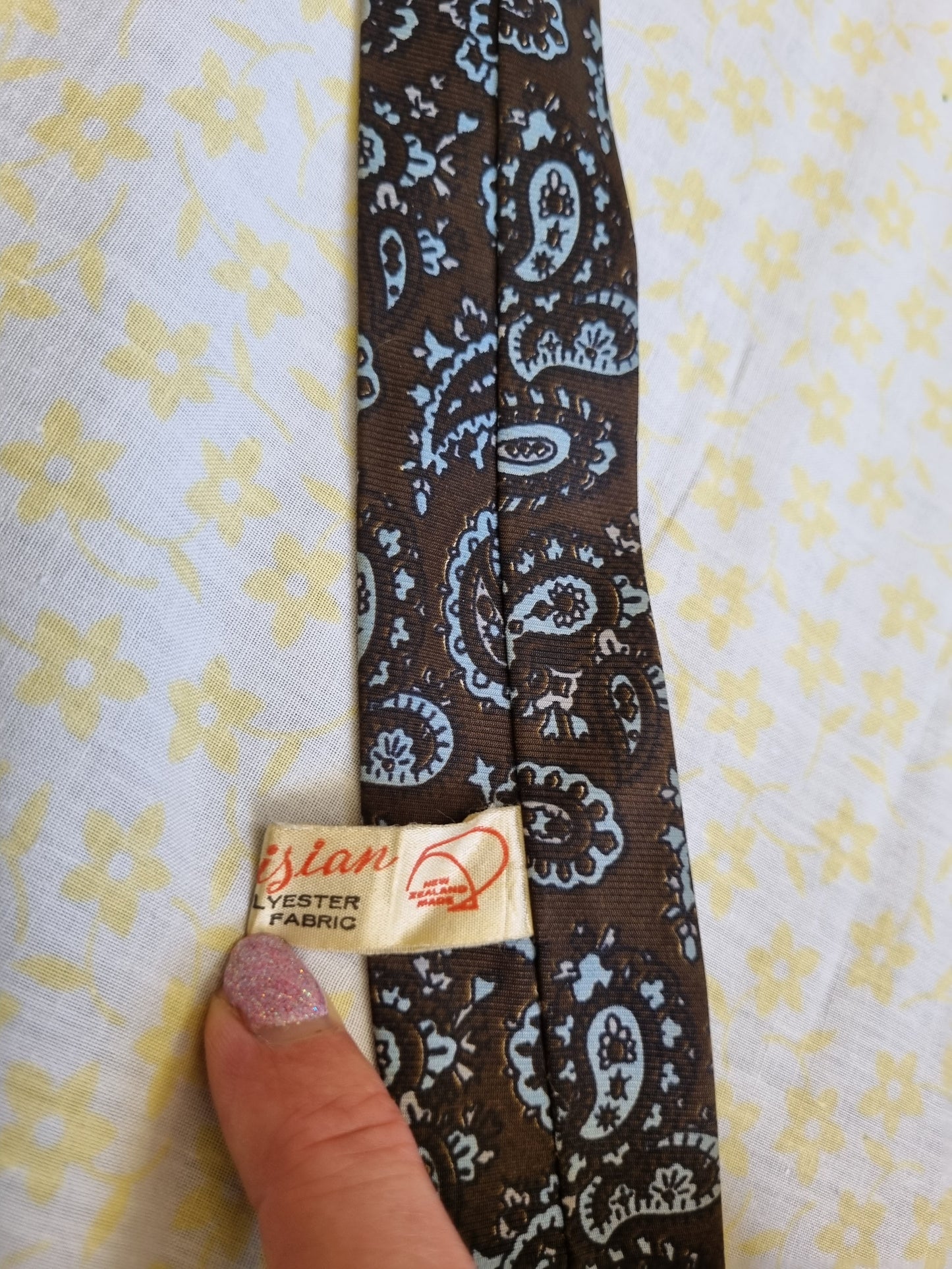 Thin Paisley Tie By Parisian (NZ)
