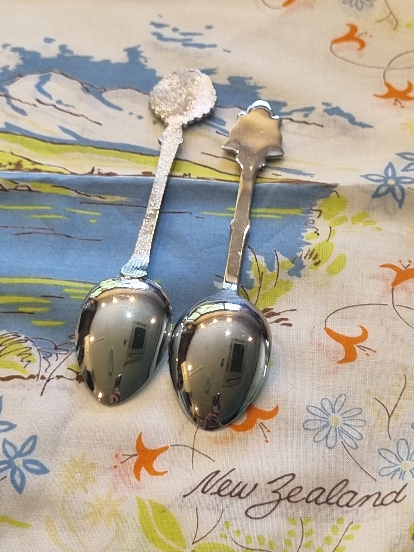 Souvenir teaspoons x 2 - West Coast NZ