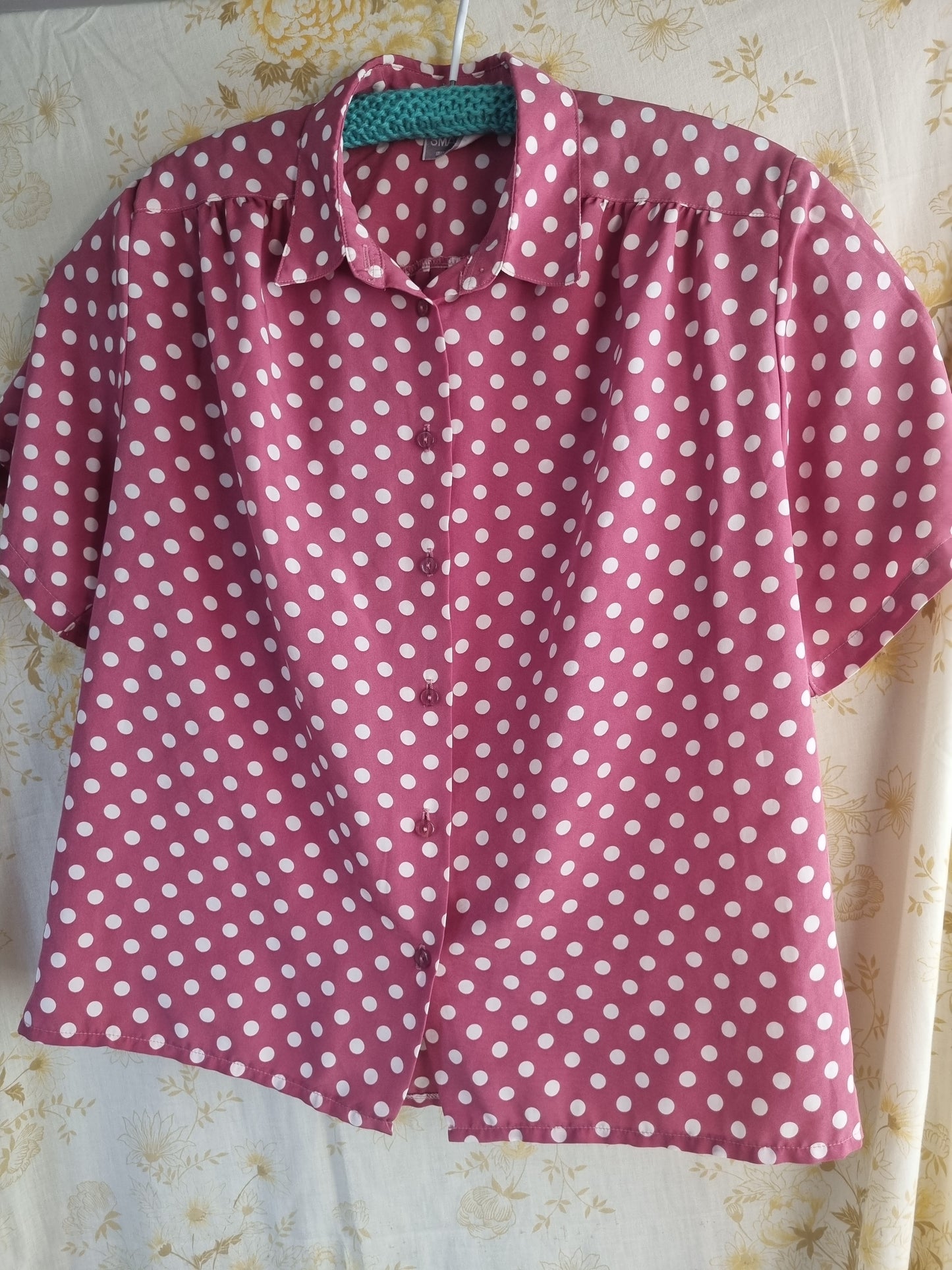 '80s Does '40s Polkadot Blouse (10-14)