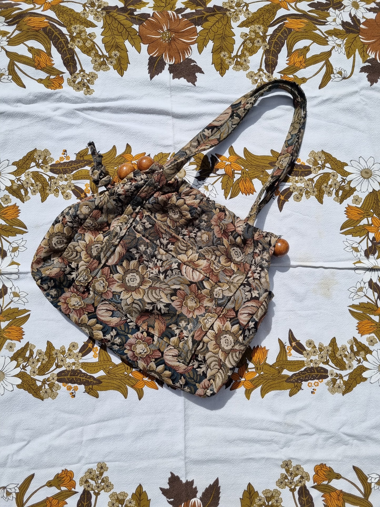 Tapestry Fabric Handbag