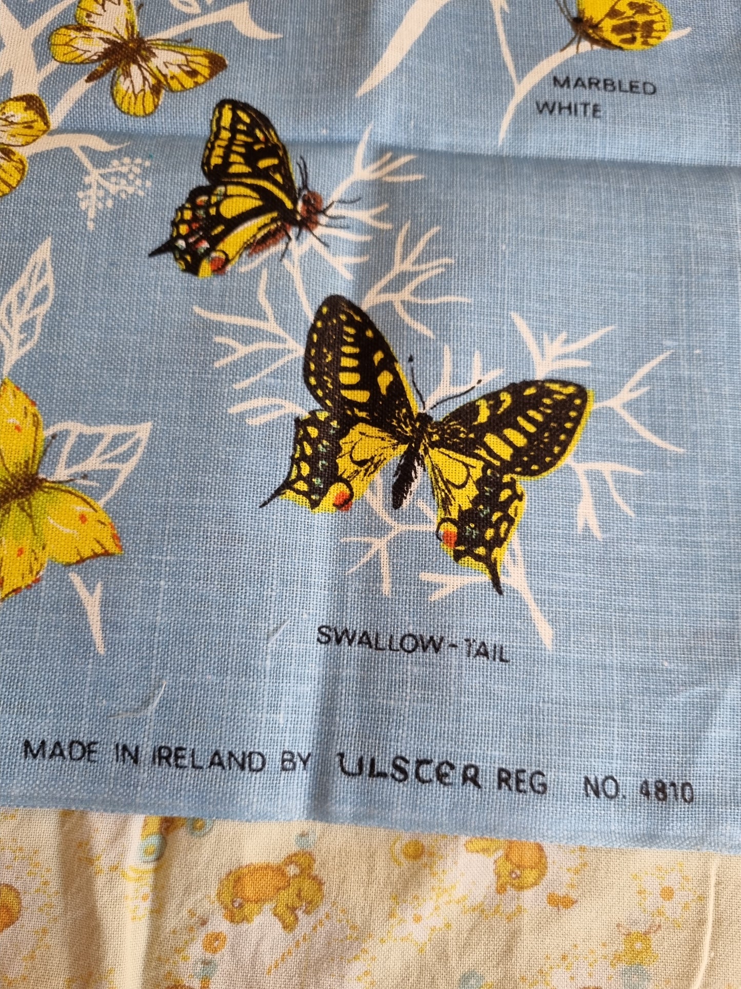 Irish Linen Tea Towel - Butterflies