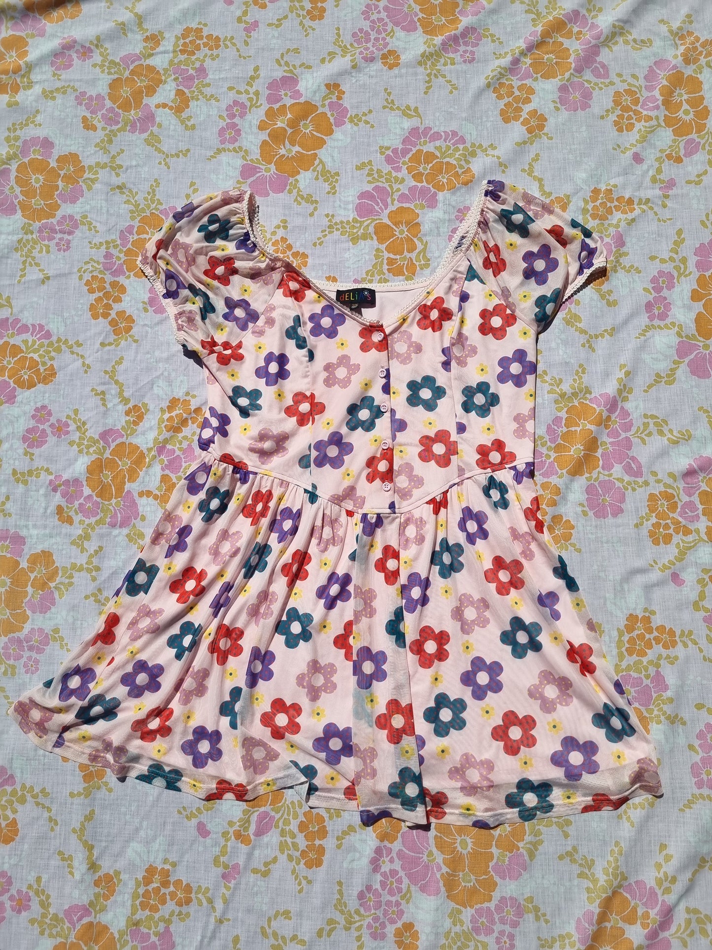'Youthful Days' Floral Dress - Delia*s by Dolls Kill (2X)
