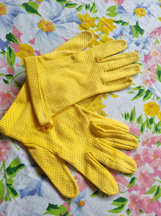 Vintage Gloves - Yelllow