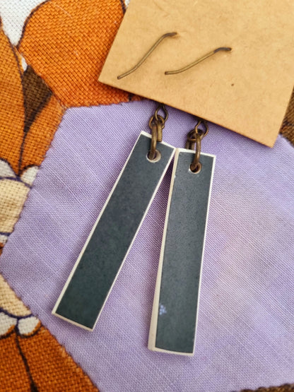 NEW Upcycled Ceramic Earrings - Crown Lynn Pine