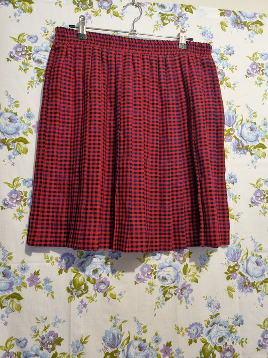 Pleated Plaid Skirt (10-14)