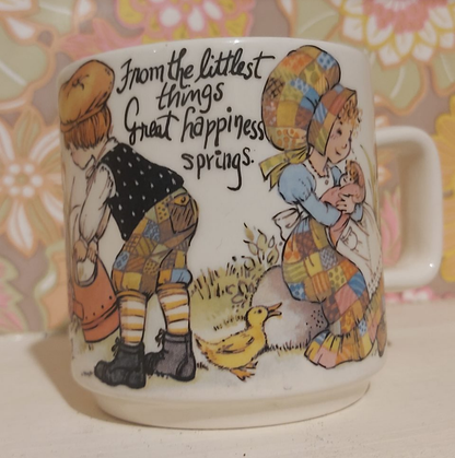 Crown Lynn Nurseryware Cup - Hobbie Holly Style