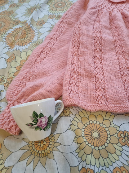1940s Handknit Bed-Jacket (XS)