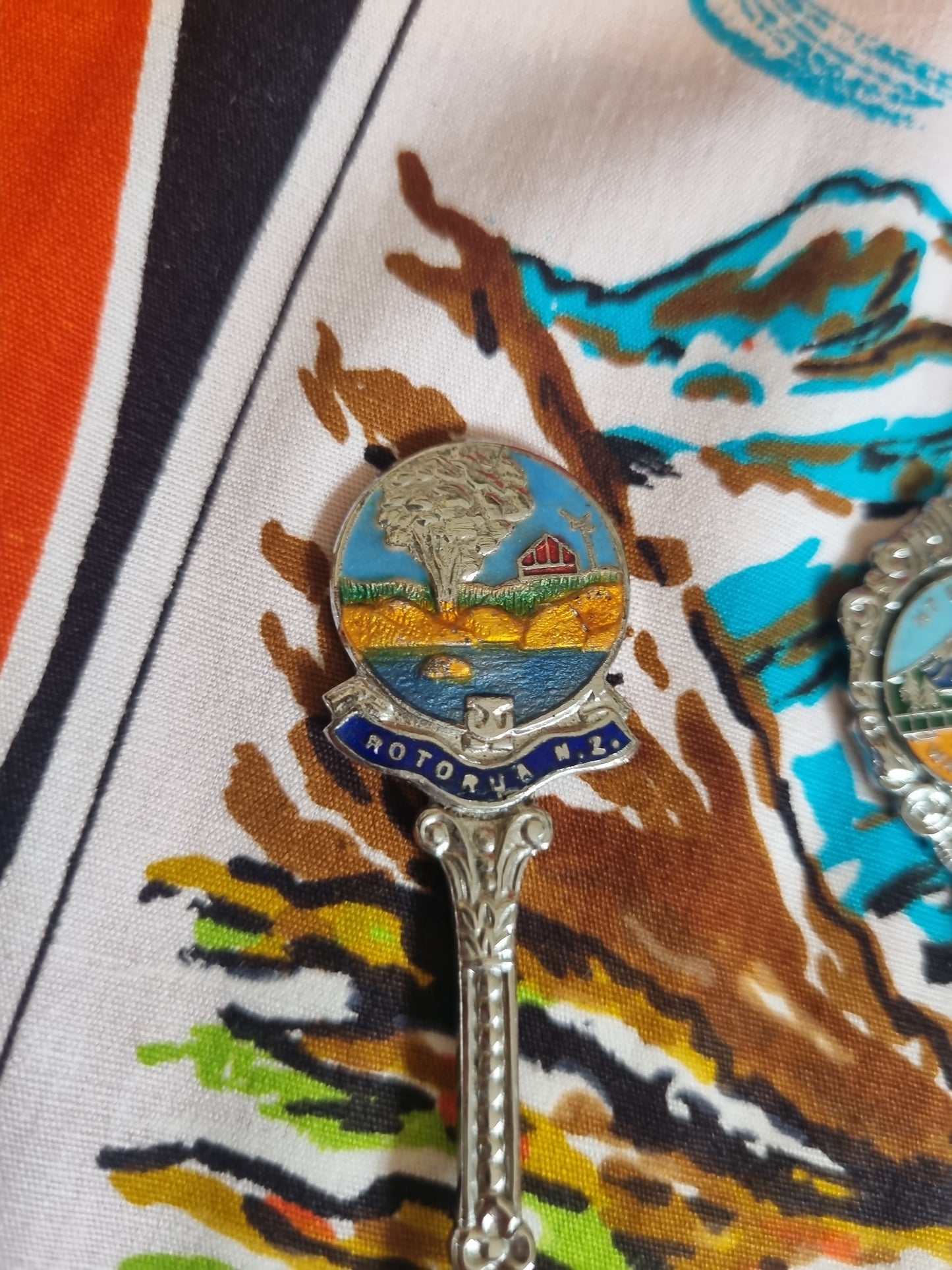Souvenir Teaspoons - Rotorua and Mt Taranaki