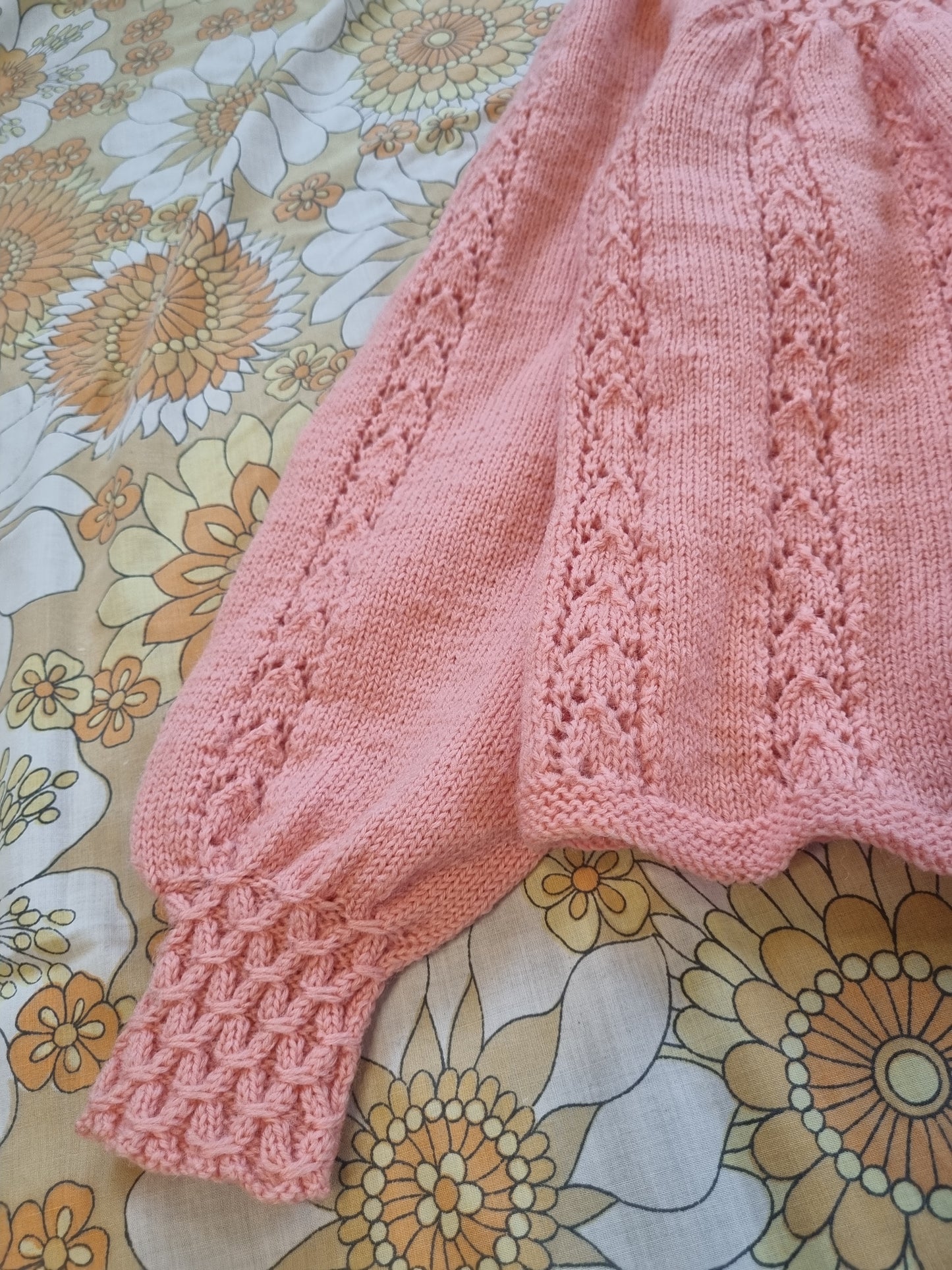 1940s Handknit Bed-Jacket (XS)