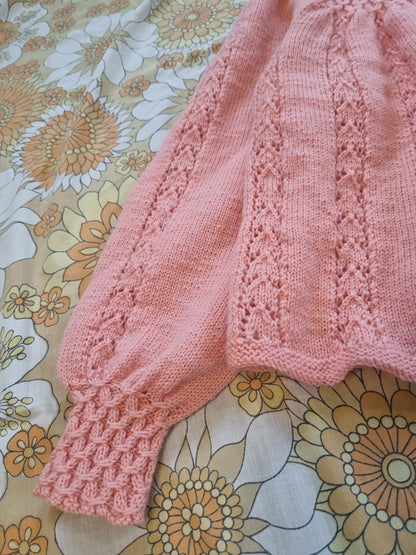 1940s Handknit Bed-Jacket (XS)