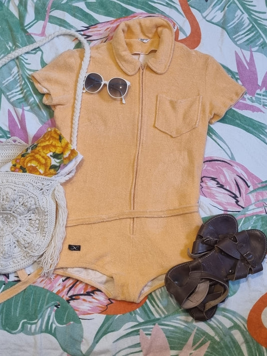Vintage Towelling Romper (S-M)