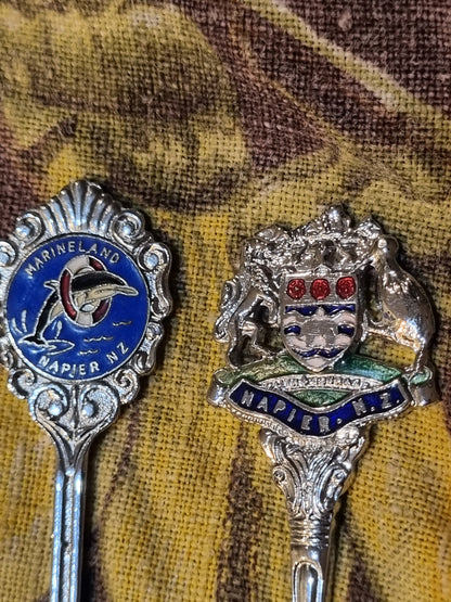 Souvenir Teaspoons - Napier x 2