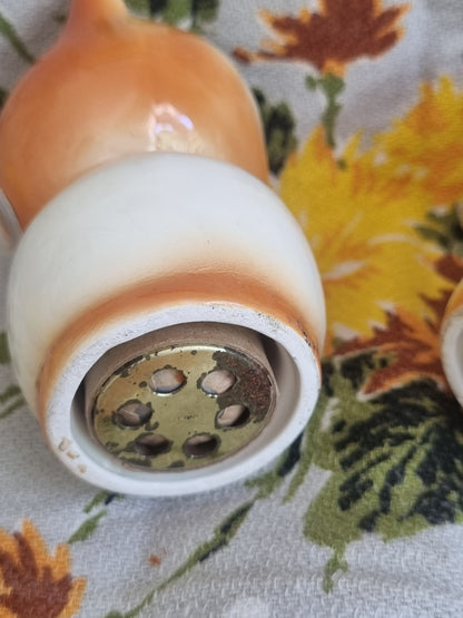 Vintage Salt and Pepper Shakers - Cat and Dog - Made in Japan