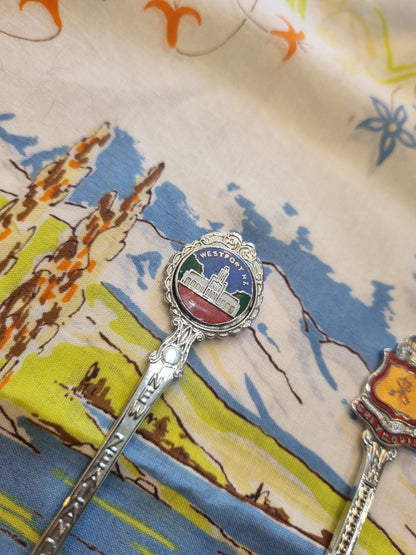 Souvenir teaspoons x 2 - West Coast NZ