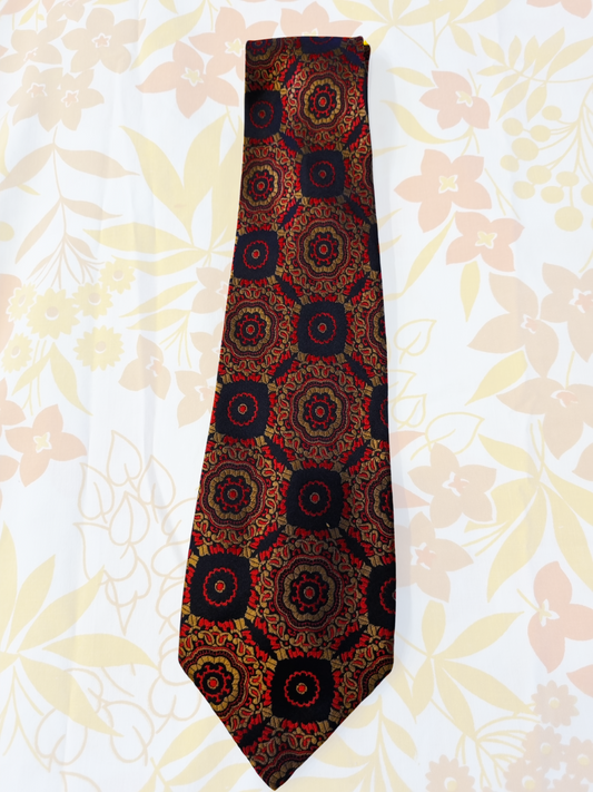 Vintage Tie - Klipper - Red, Black, Bronze