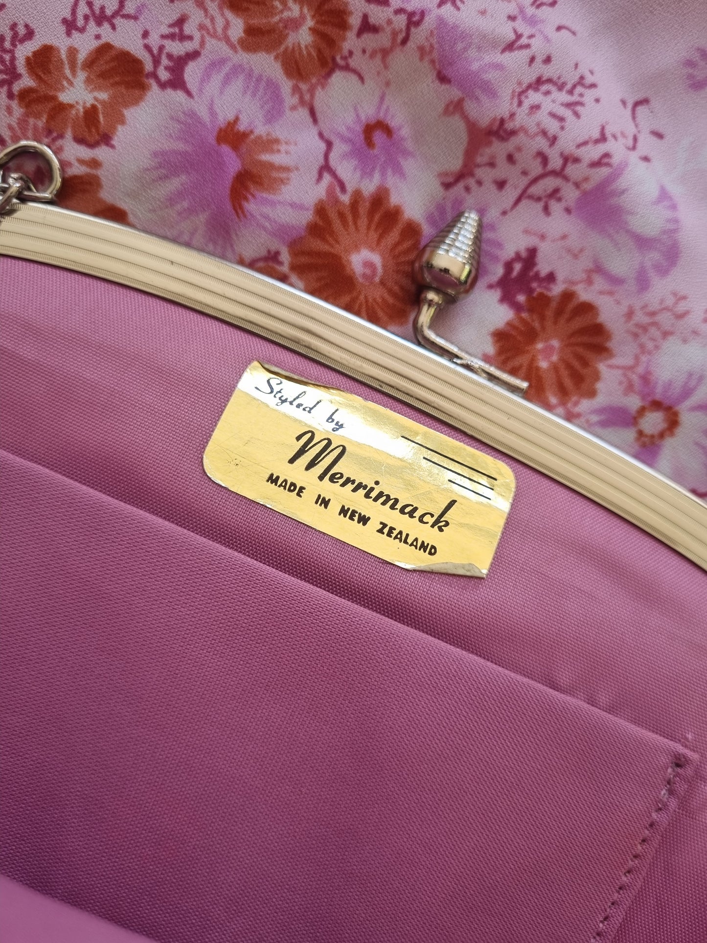 Vintage Purse - Dusky Pink Lace