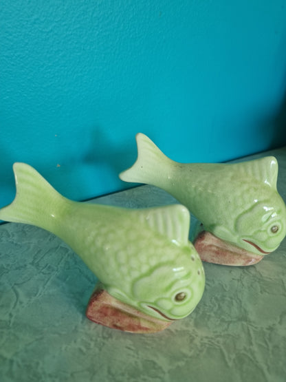 Salt And Pepper Shakers - Melba Ware Fish