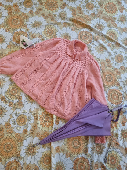 1940s Handknit Bed-Jacket (XS)